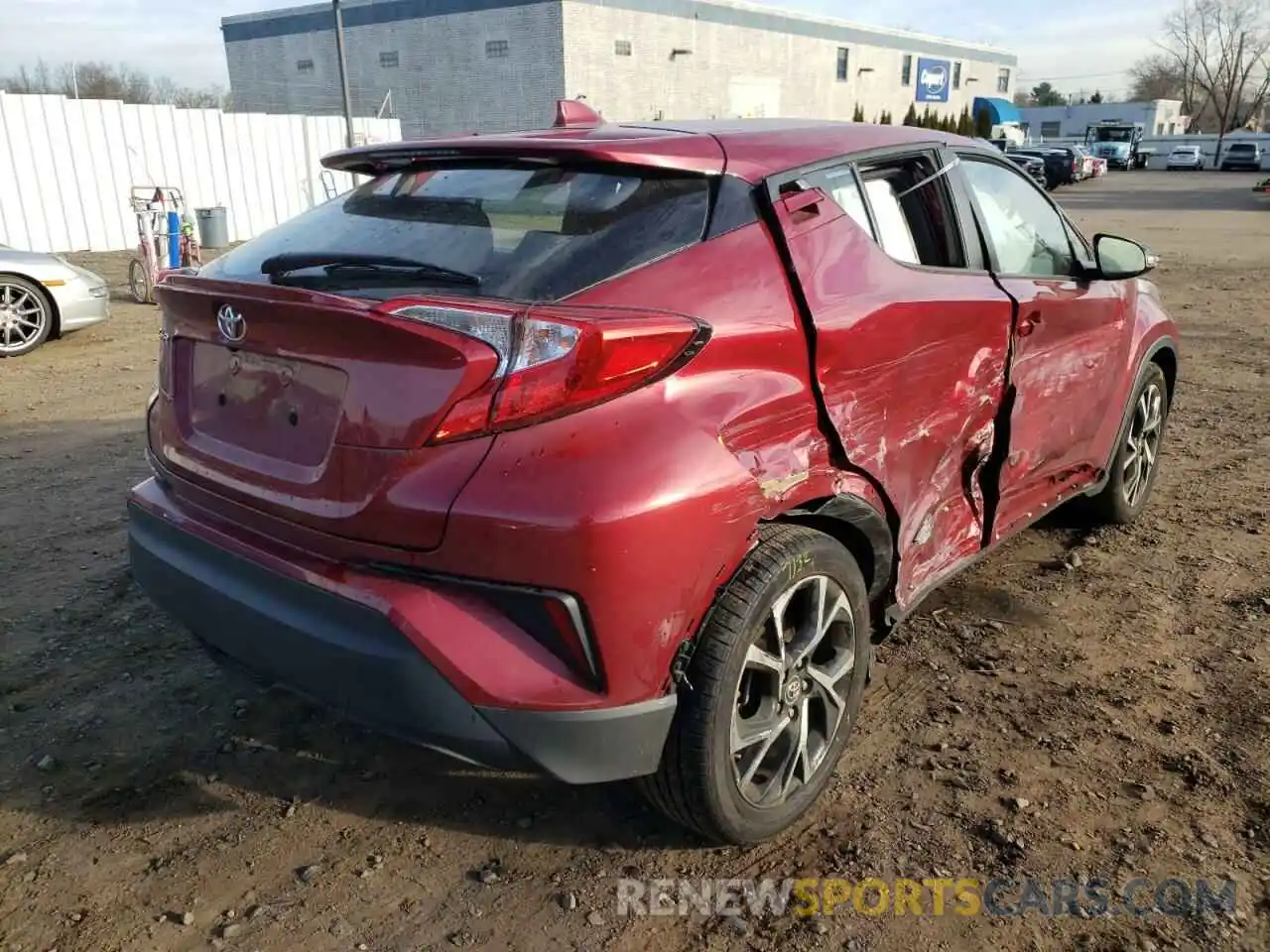 4 Фотография поврежденного автомобиля NMTKHMBX8KR075899 TOYOTA C-HR 2019