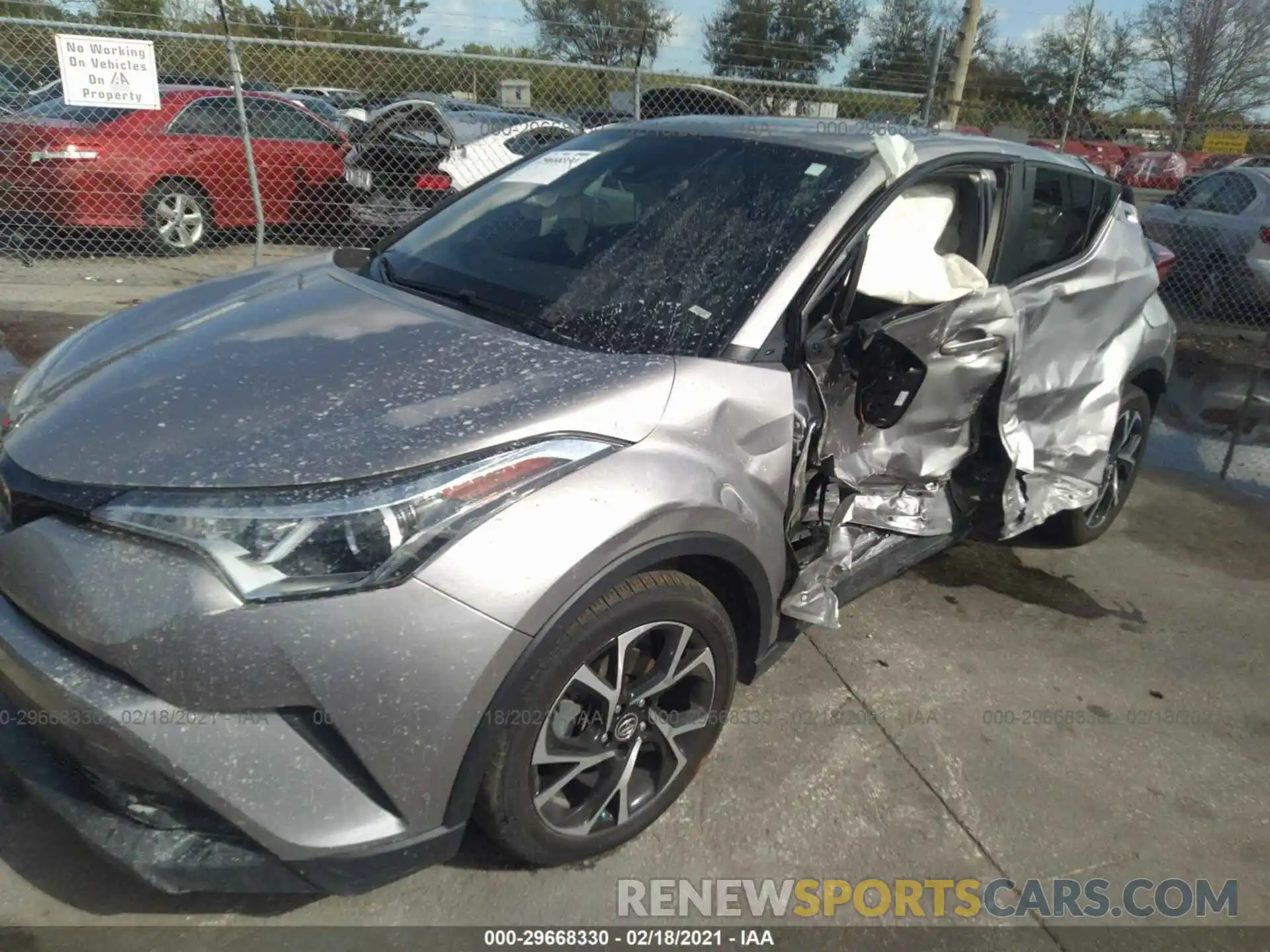 2 Photograph of a damaged car NMTKHMBX8KR078012 TOYOTA C-HR 2019