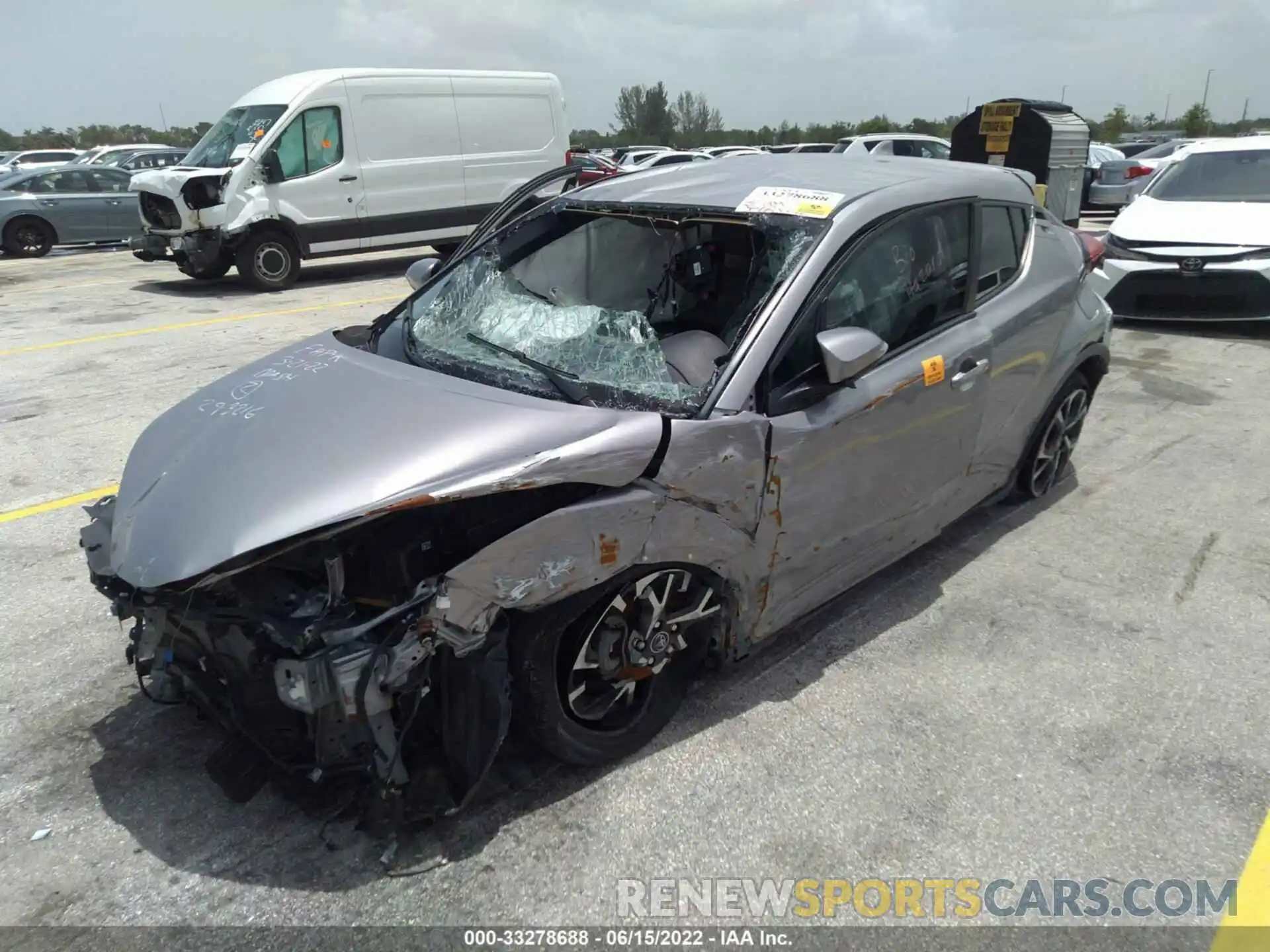 2 Photograph of a damaged car NMTKHMBX8KR078060 TOYOTA C-HR 2019