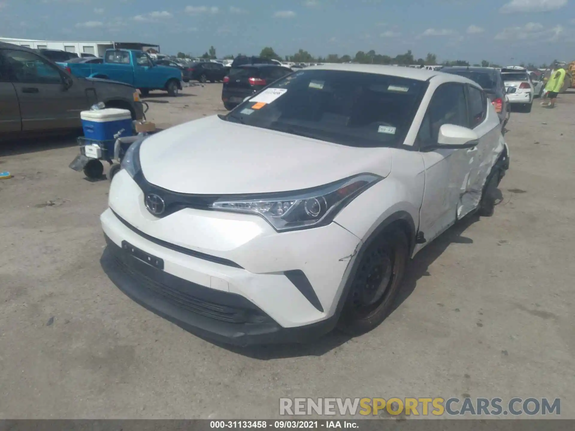 2 Photograph of a damaged car NMTKHMBX8KR078348 TOYOTA C-HR 2019