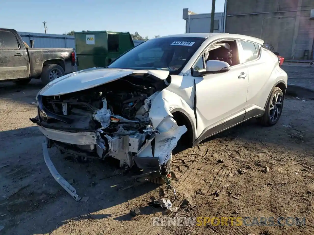 1 Photograph of a damaged car NMTKHMBX8KR081041 TOYOTA C-HR 2019