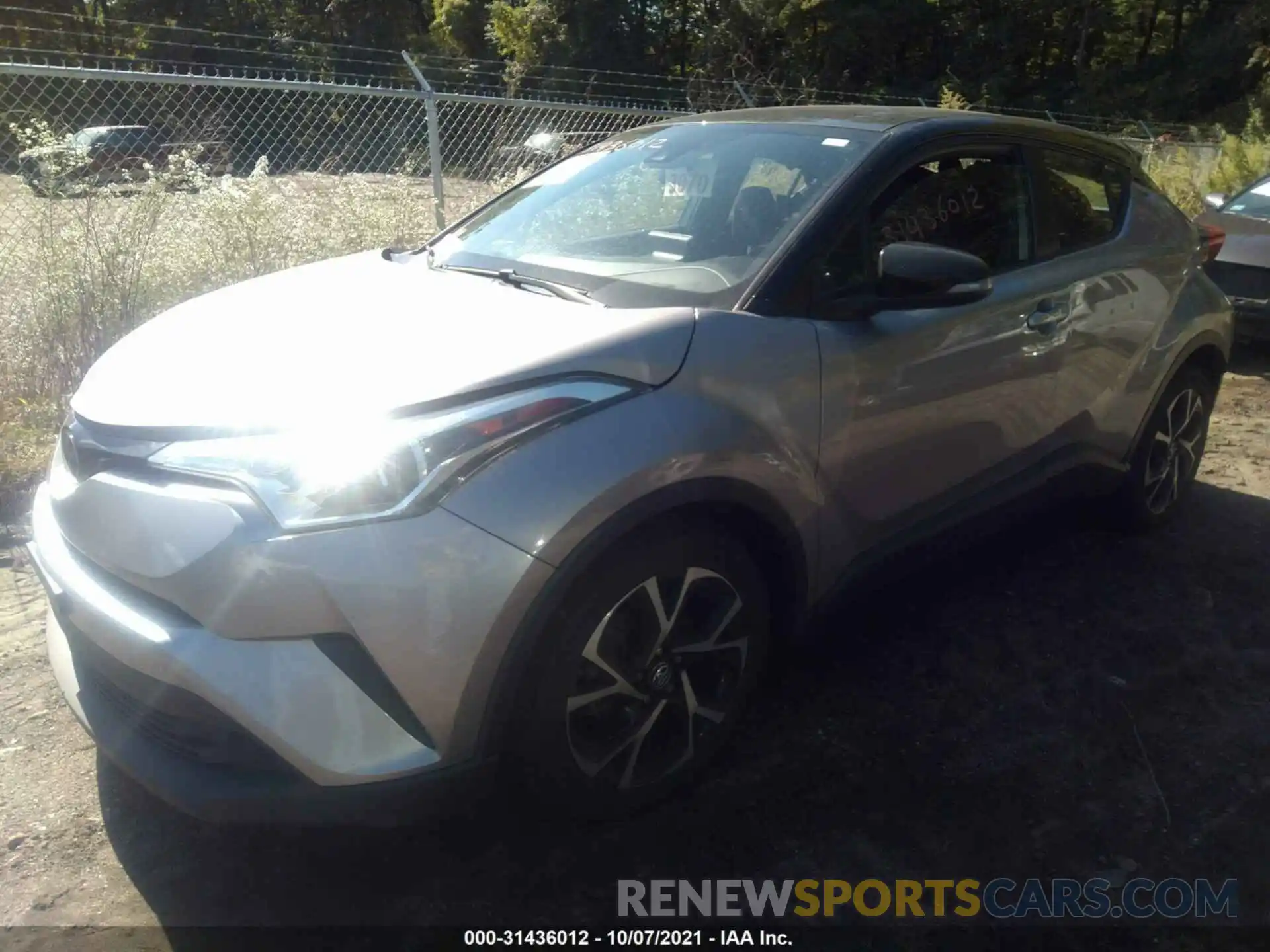 2 Photograph of a damaged car NMTKHMBX8KR081234 TOYOTA C-HR 2019