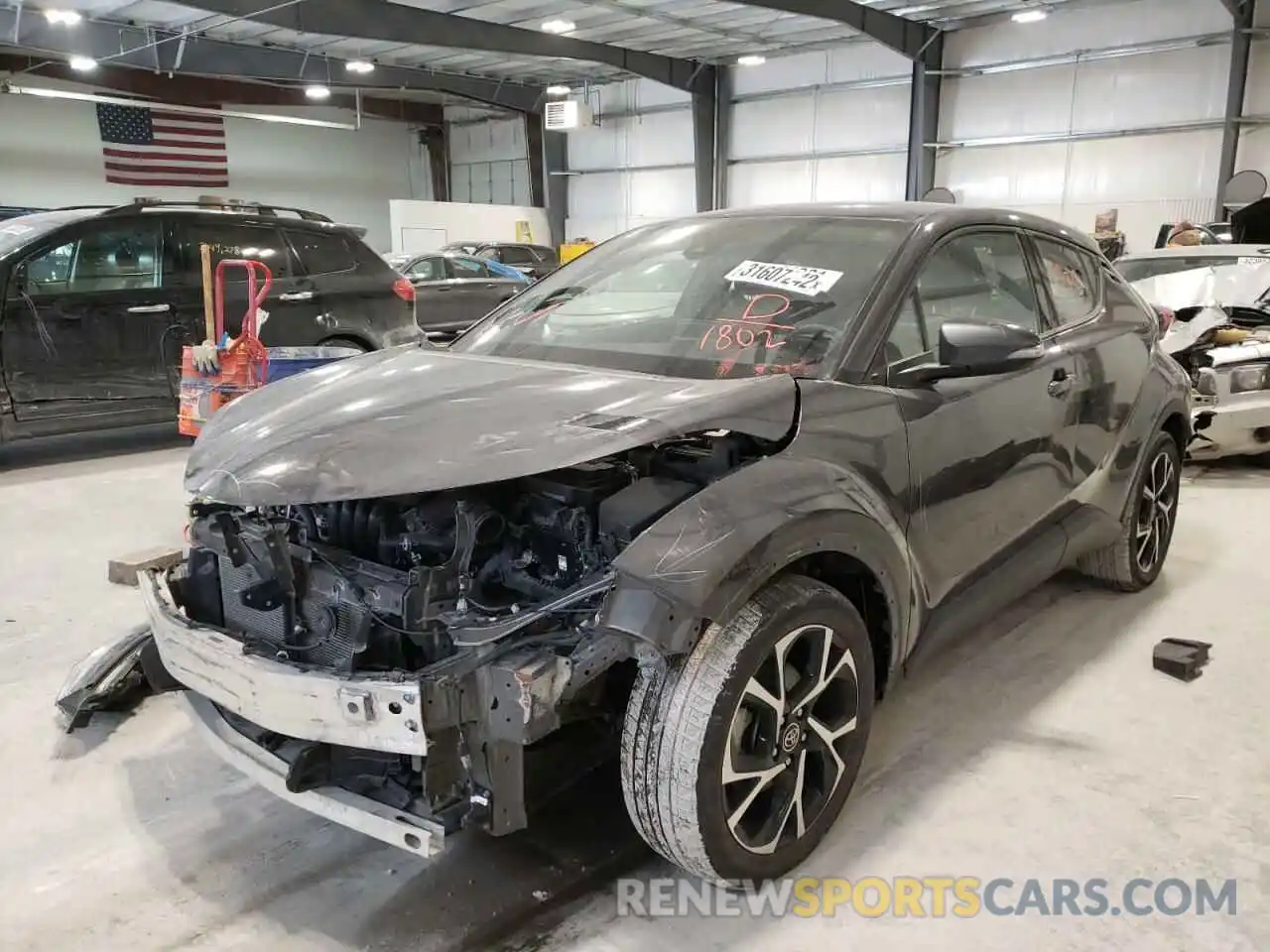 2 Photograph of a damaged car NMTKHMBX8KR081802 TOYOTA C-HR 2019