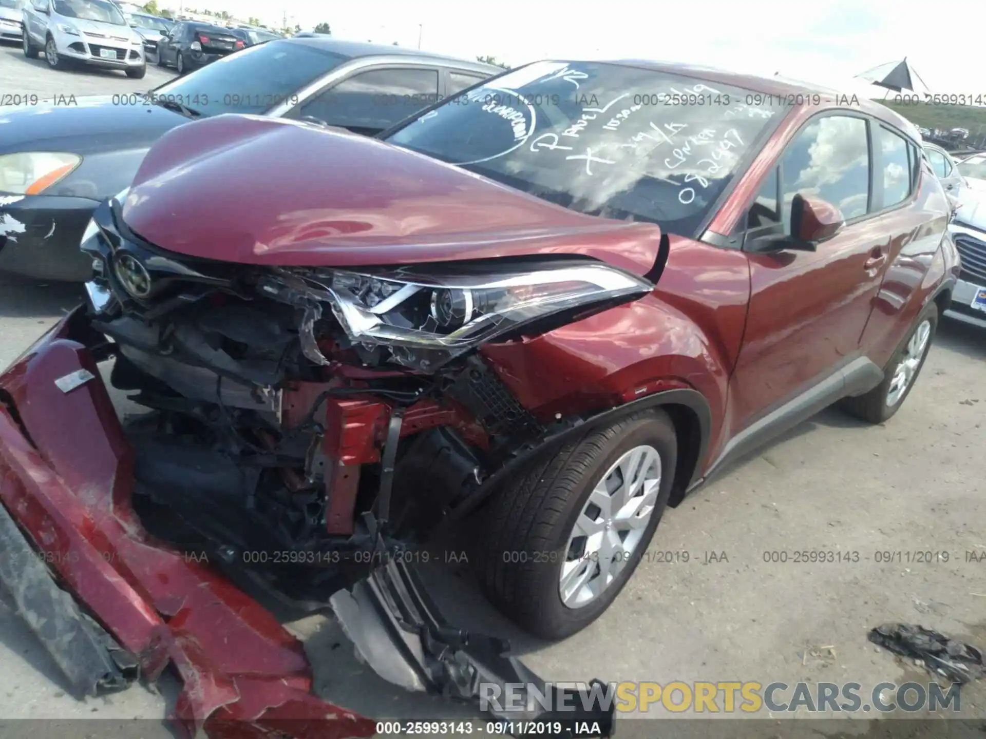 2 Photograph of a damaged car NMTKHMBX8KR082447 TOYOTA C-HR 2019