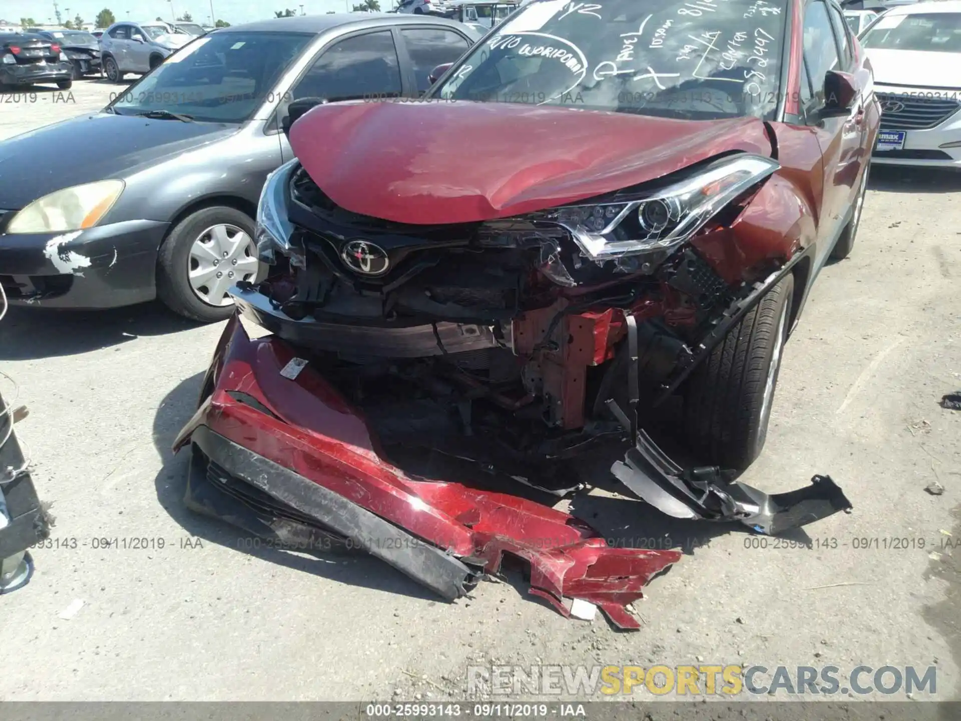 6 Photograph of a damaged car NMTKHMBX8KR082447 TOYOTA C-HR 2019