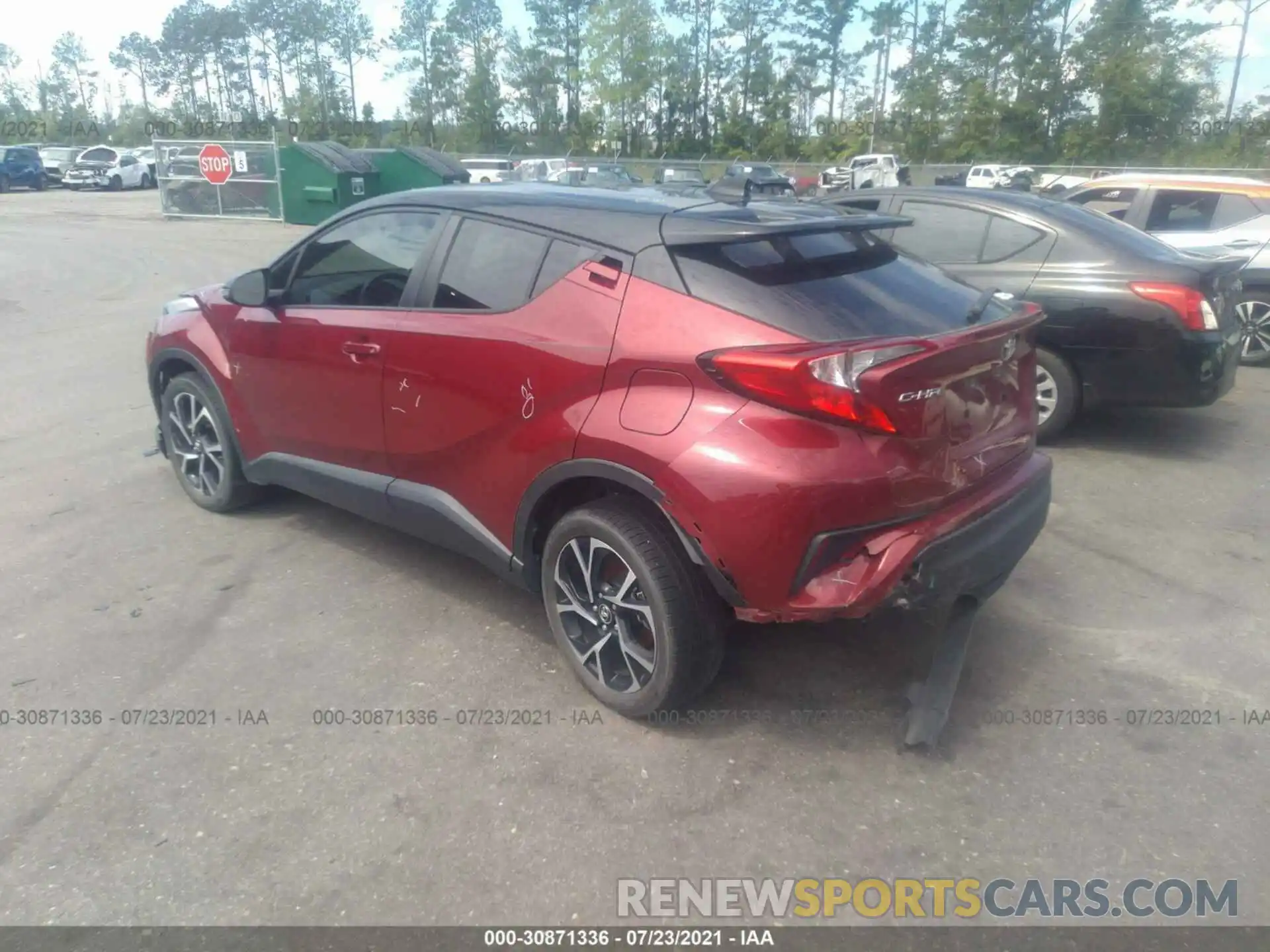 3 Photograph of a damaged car NMTKHMBX8KR083551 TOYOTA C-HR 2019