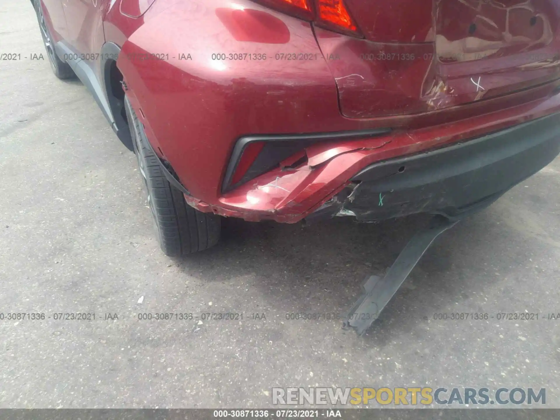 6 Photograph of a damaged car NMTKHMBX8KR083551 TOYOTA C-HR 2019