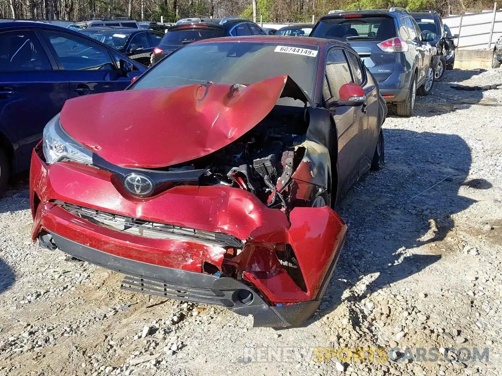 2 Photograph of a damaged car NMTKHMBX8KR085185 TOYOTA C-HR 2019