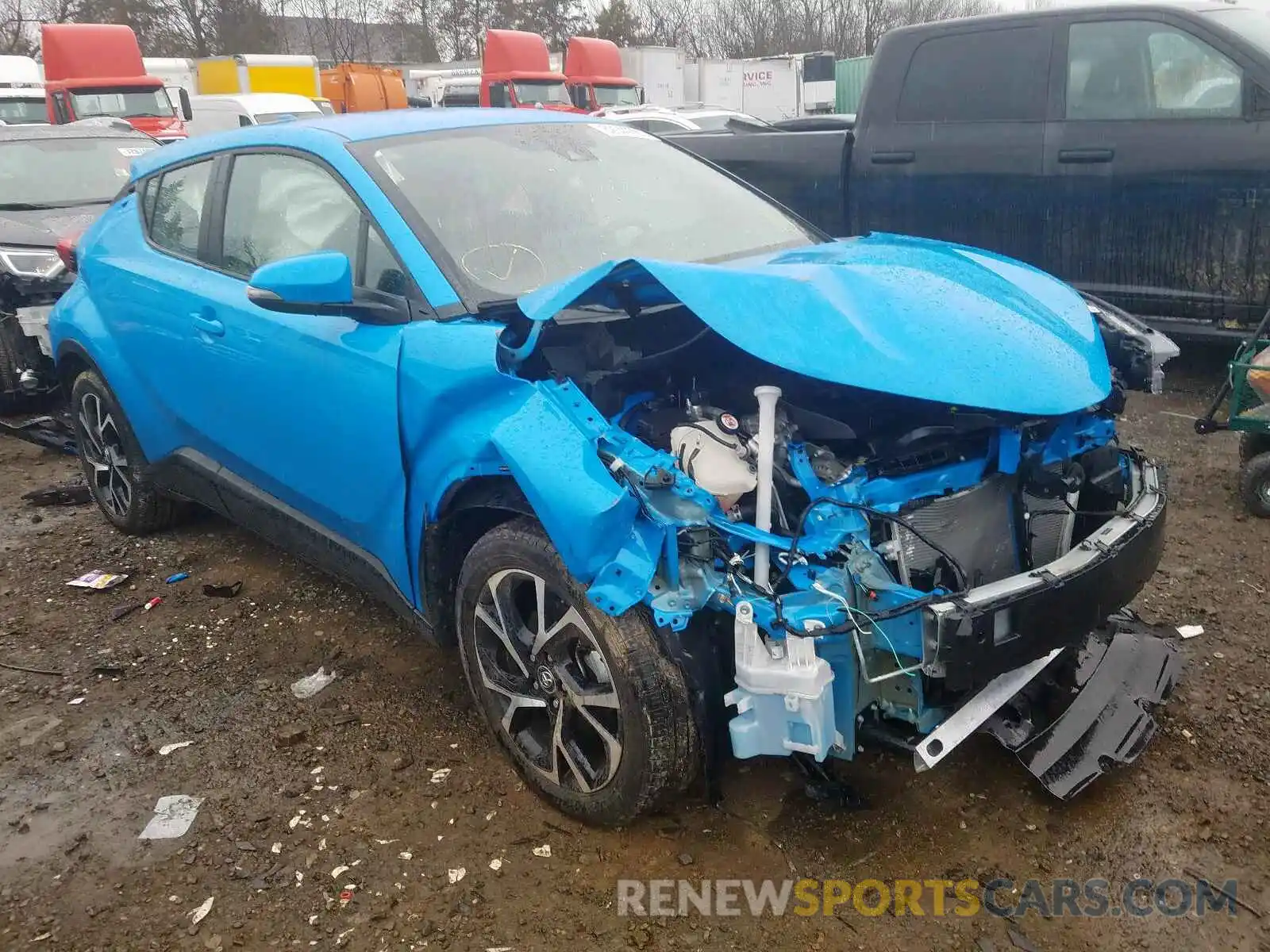 1 Photograph of a damaged car NMTKHMBX8KR086112 TOYOTA C-HR 2019