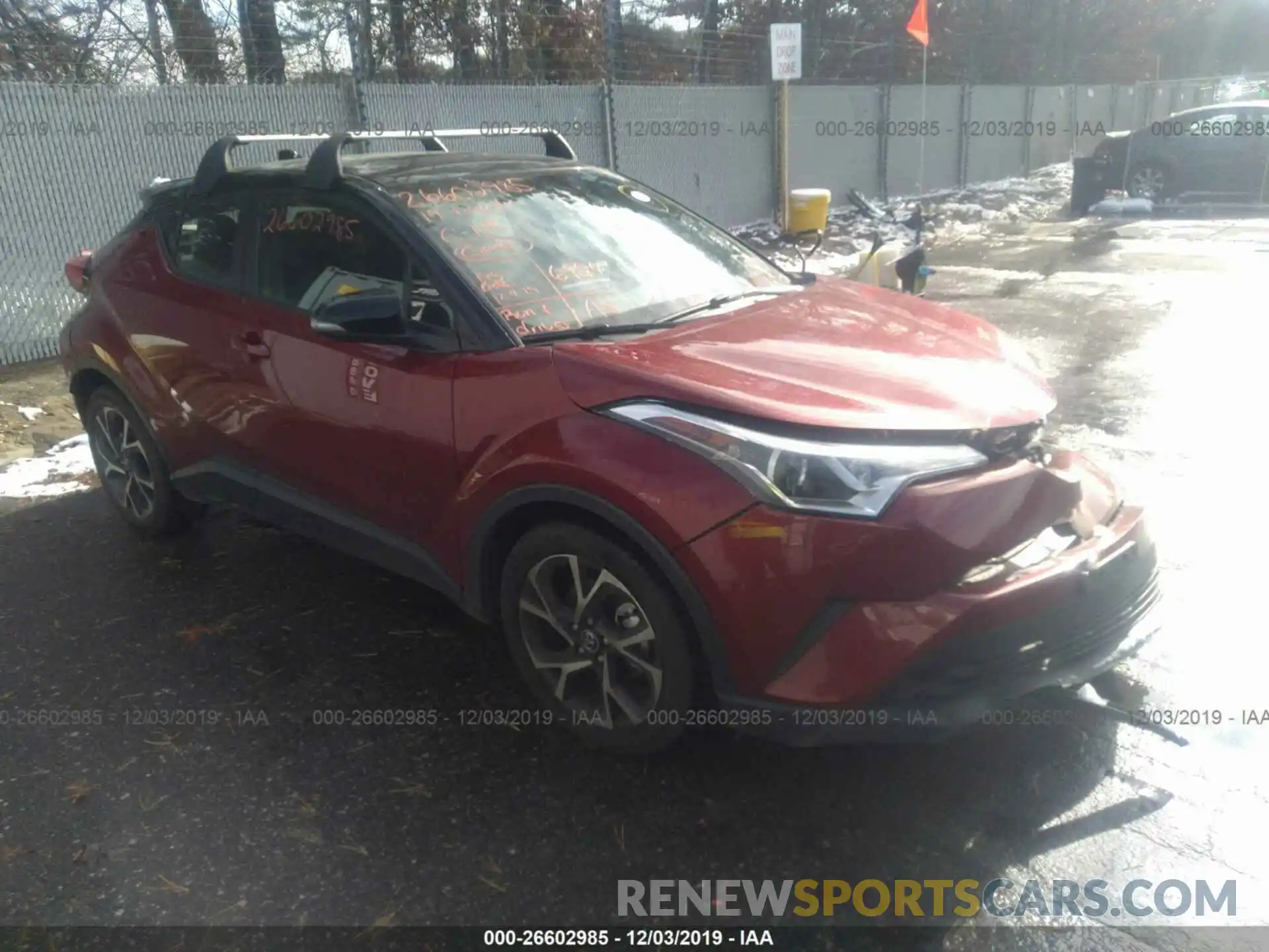 1 Photograph of a damaged car NMTKHMBX8KR087938 TOYOTA C-HR 2019