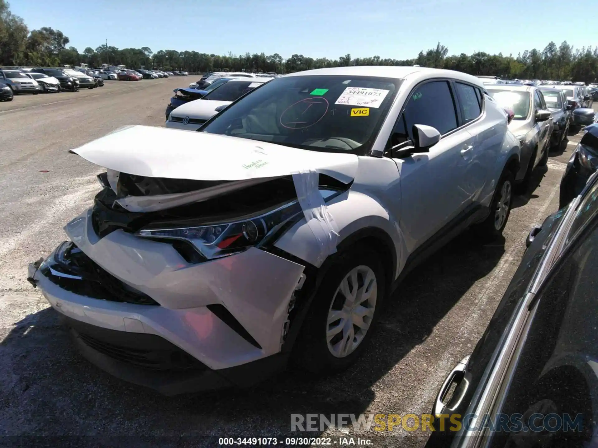 2 Photograph of a damaged car NMTKHMBX8KR090497 TOYOTA C-HR 2019