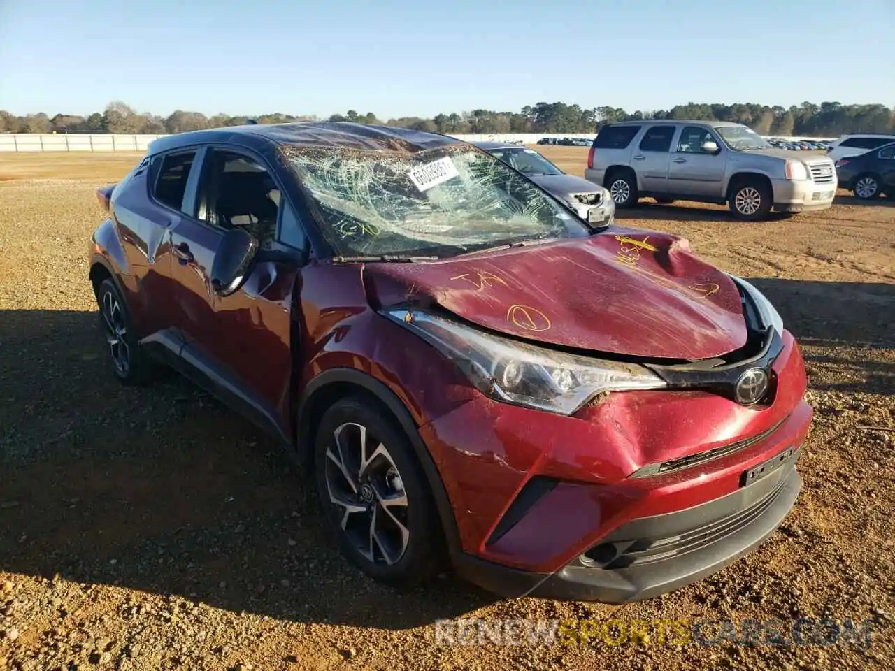 1 Photograph of a damaged car NMTKHMBX8KR090631 TOYOTA C-HR 2019