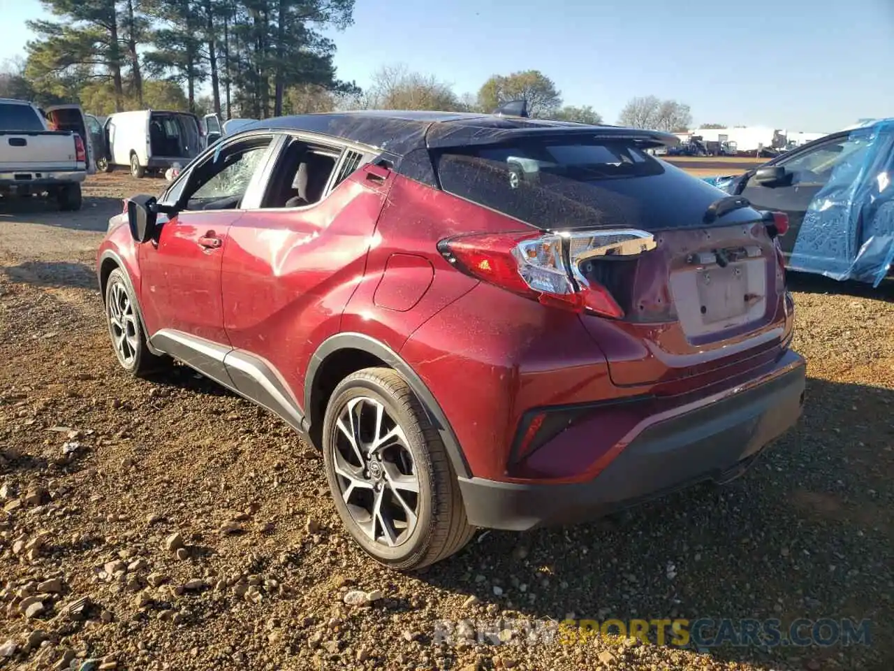 3 Фотография поврежденного автомобиля NMTKHMBX8KR090631 TOYOTA C-HR 2019