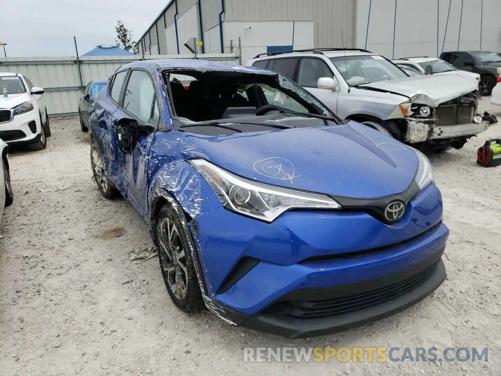 1 Photograph of a damaged car NMTKHMBX8KR091293 TOYOTA C-HR 2019