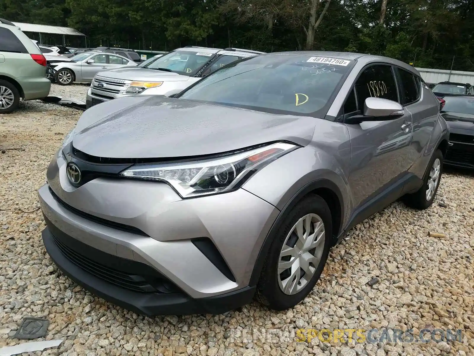 2 Photograph of a damaged car NMTKHMBX8KR095652 TOYOTA C-HR 2019