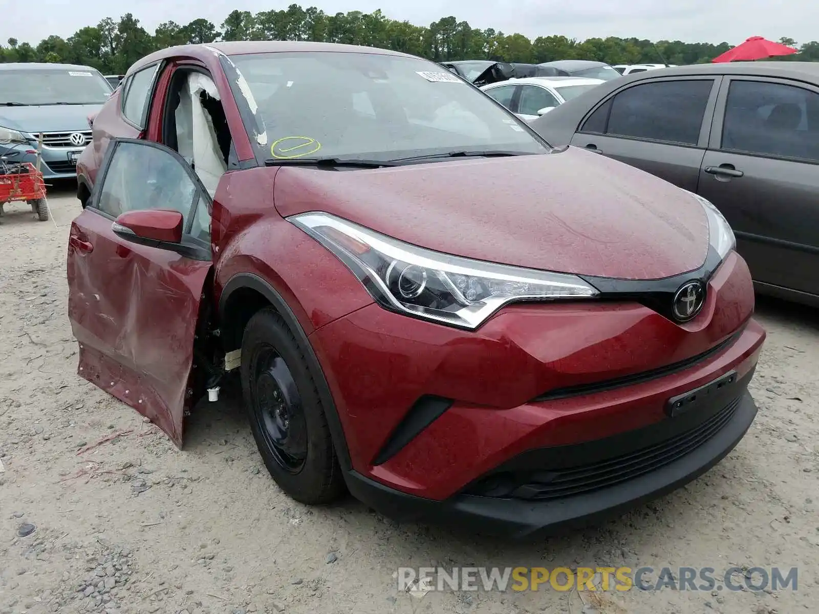 1 Photograph of a damaged car NMTKHMBX8KR096459 TOYOTA C-HR 2019