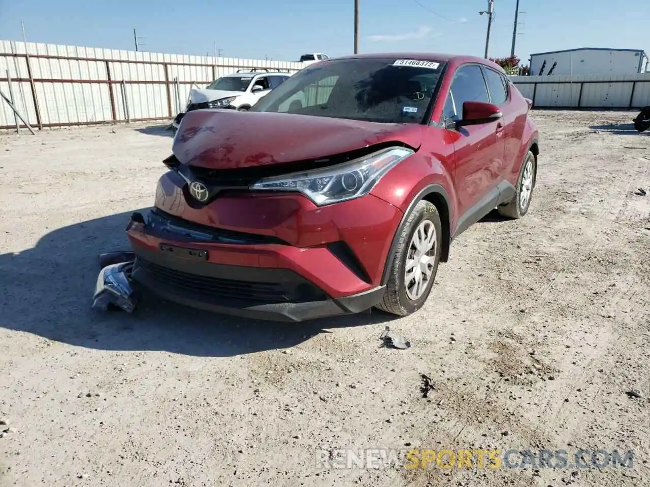 2 Photograph of a damaged car NMTKHMBX8KR097336 TOYOTA C-HR 2019