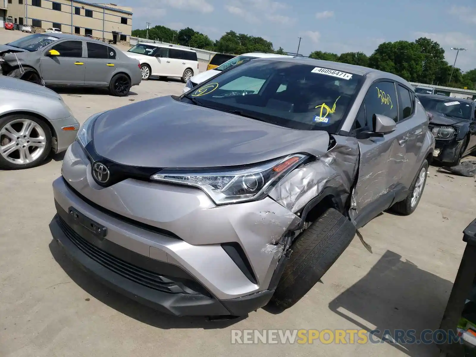 2 Photograph of a damaged car NMTKHMBX8KR098759 TOYOTA C-HR 2019