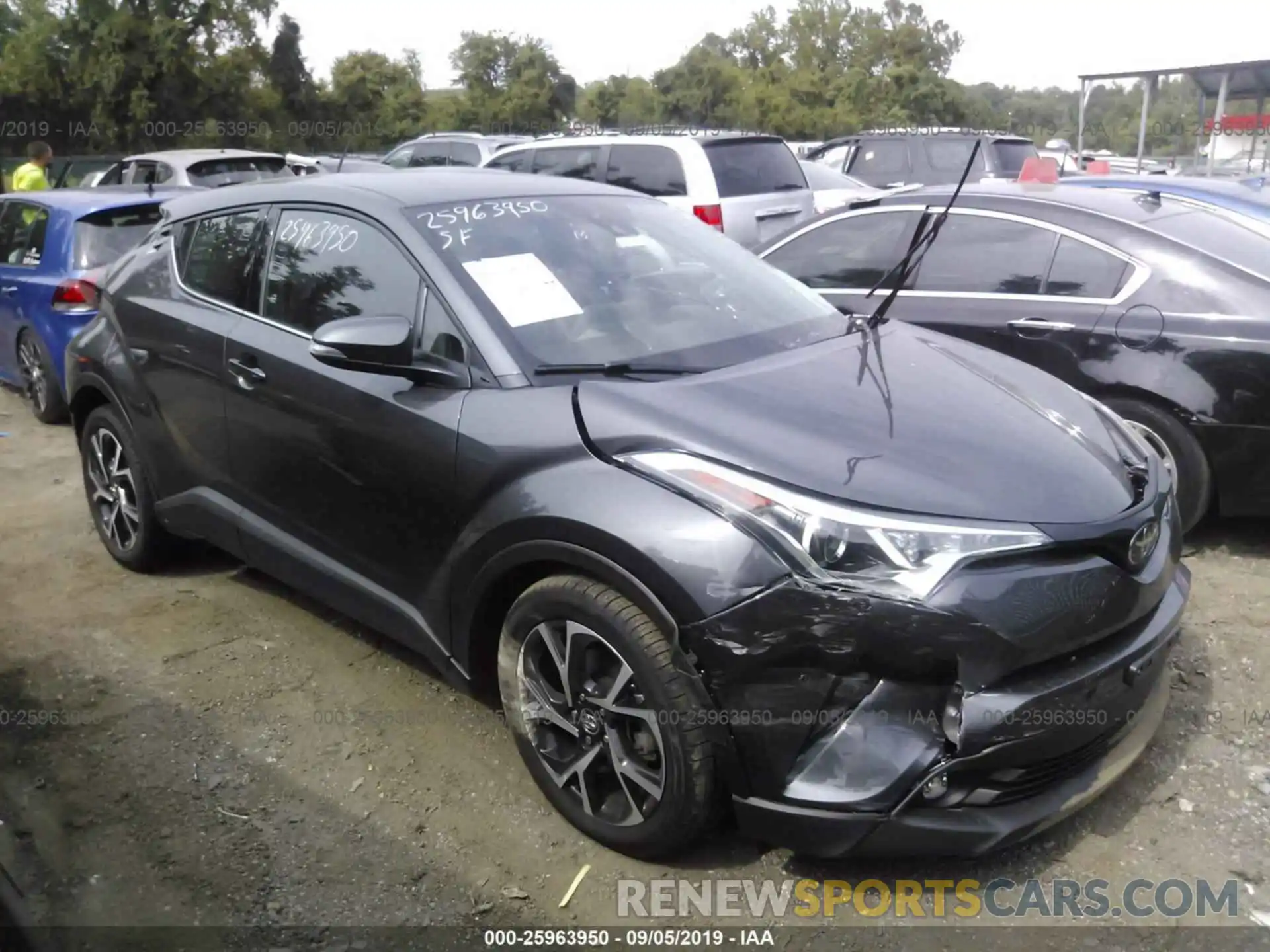 1 Photograph of a damaged car NMTKHMBX9KR068542 TOYOTA C-HR 2019