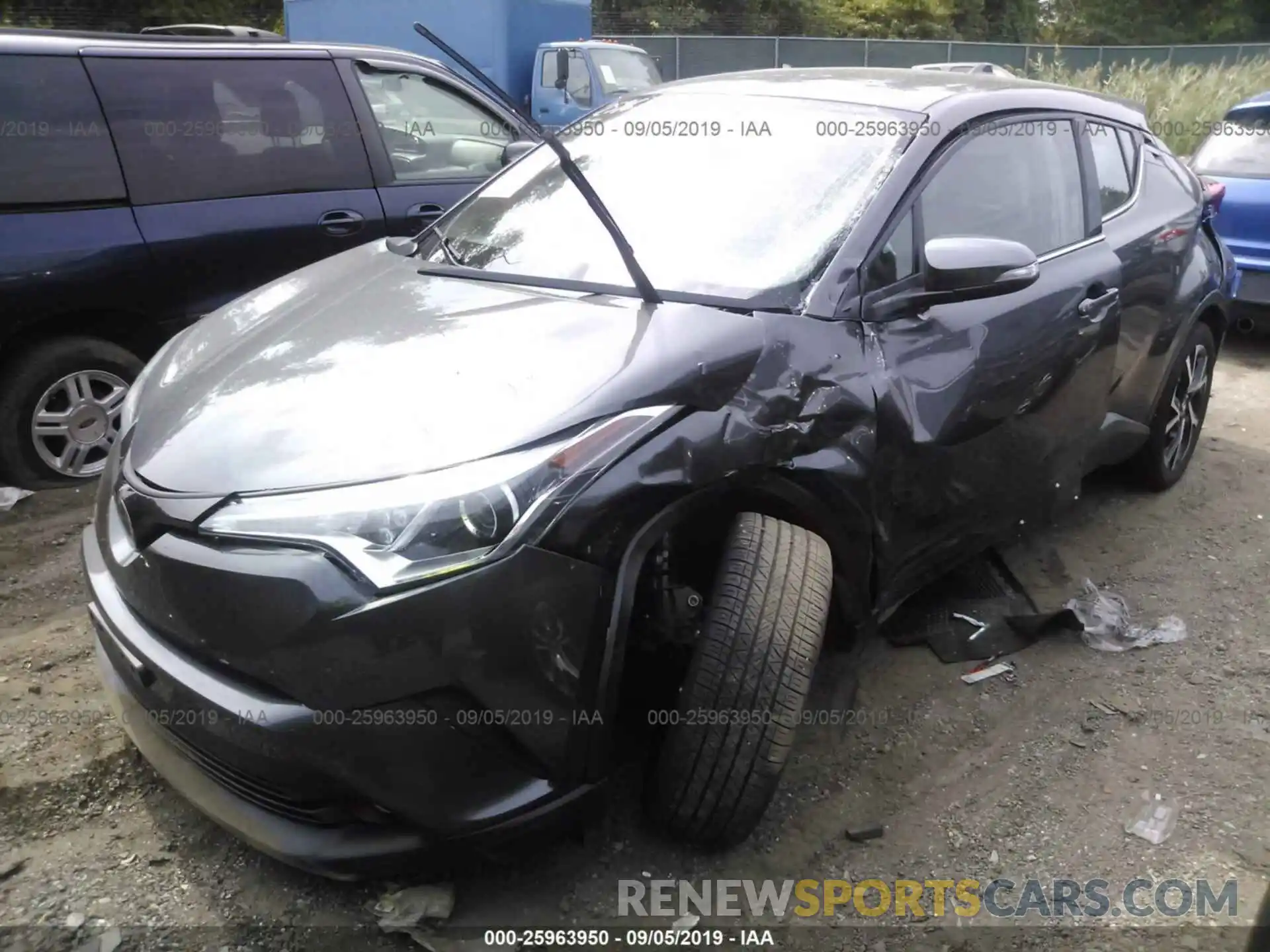 2 Photograph of a damaged car NMTKHMBX9KR068542 TOYOTA C-HR 2019