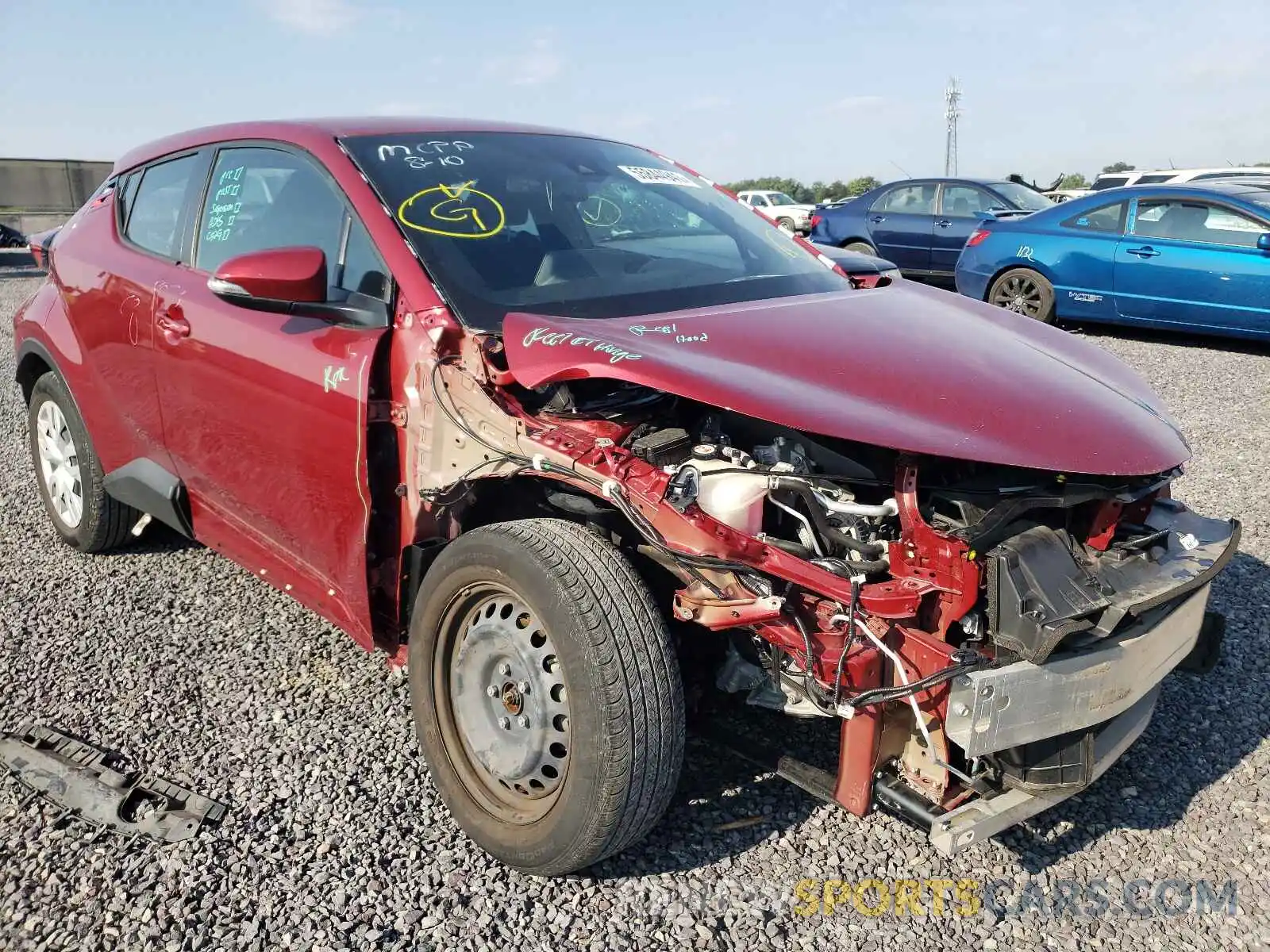 1 Photograph of a damaged car NMTKHMBX9KR070095 TOYOTA C-HR 2019