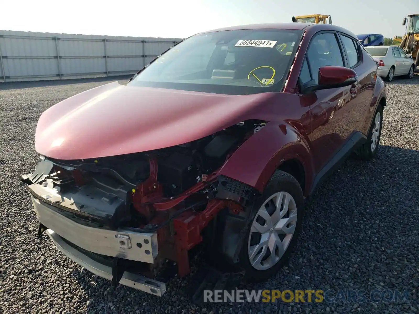 2 Photograph of a damaged car NMTKHMBX9KR070095 TOYOTA C-HR 2019