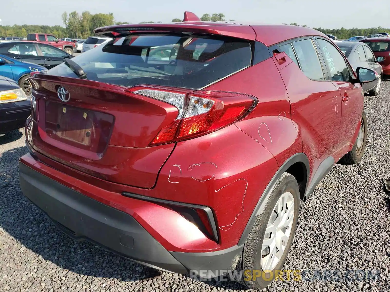 4 Photograph of a damaged car NMTKHMBX9KR070095 TOYOTA C-HR 2019