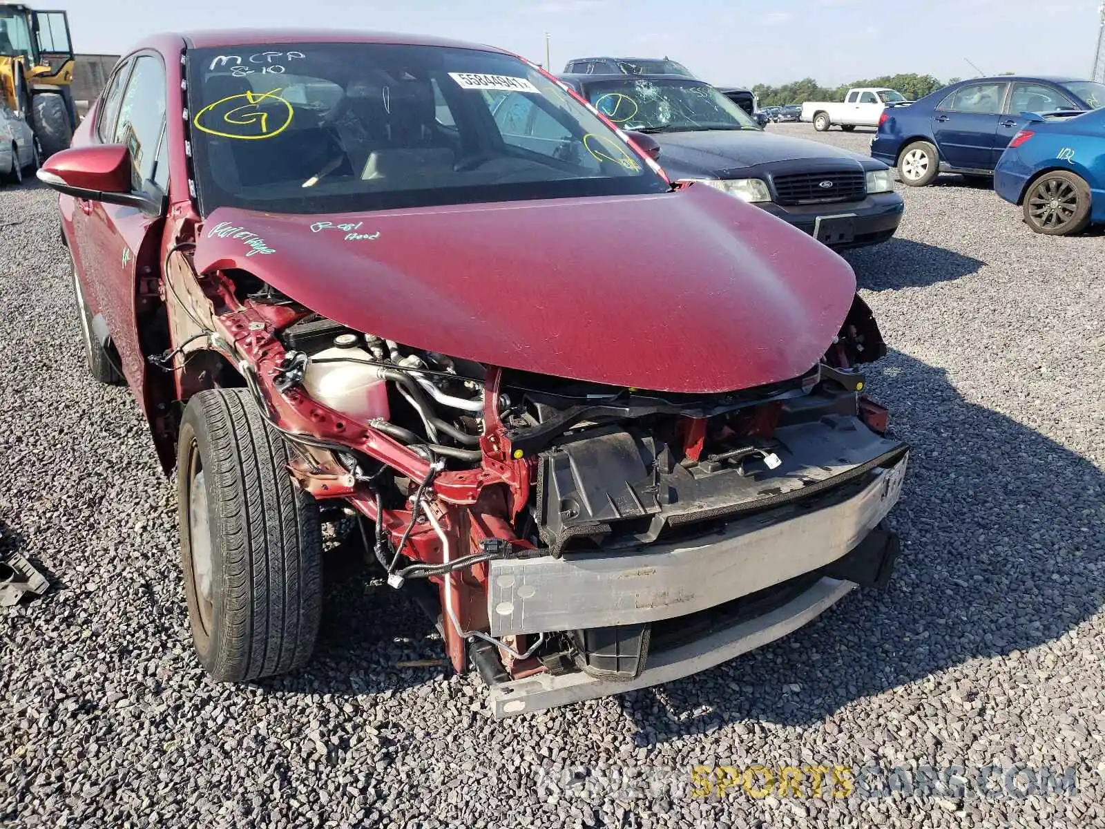 9 Photograph of a damaged car NMTKHMBX9KR070095 TOYOTA C-HR 2019