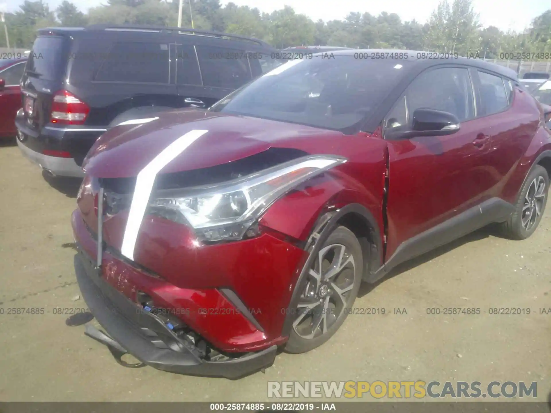 2 Фотография поврежденного автомобиля NMTKHMBX9KR072803 TOYOTA C-HR 2019