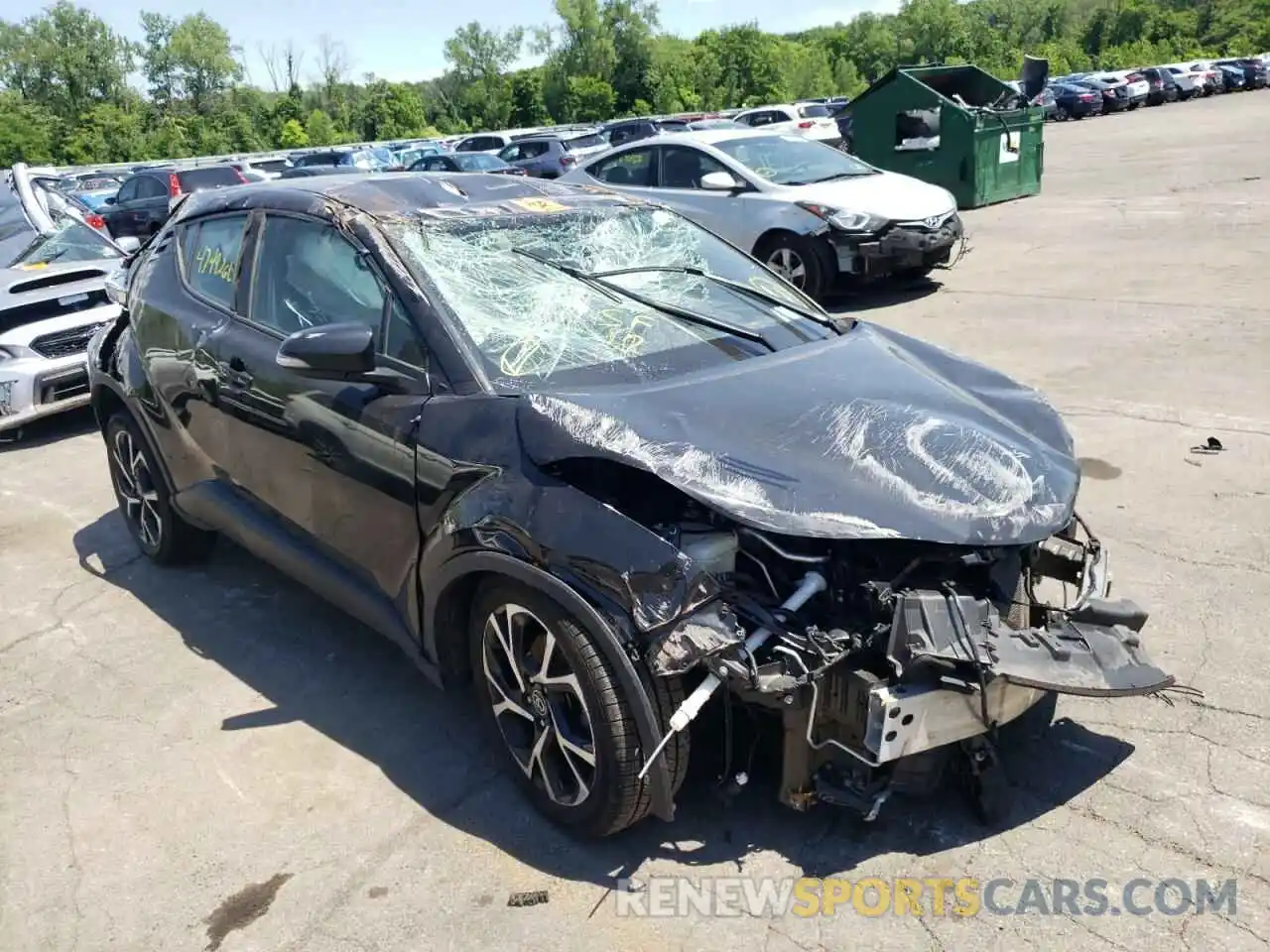 1 Photograph of a damaged car NMTKHMBX9KR073000 TOYOTA C-HR 2019