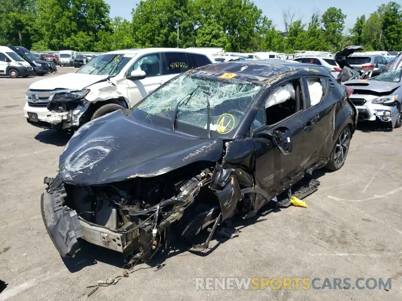 2 Photograph of a damaged car NMTKHMBX9KR073000 TOYOTA C-HR 2019