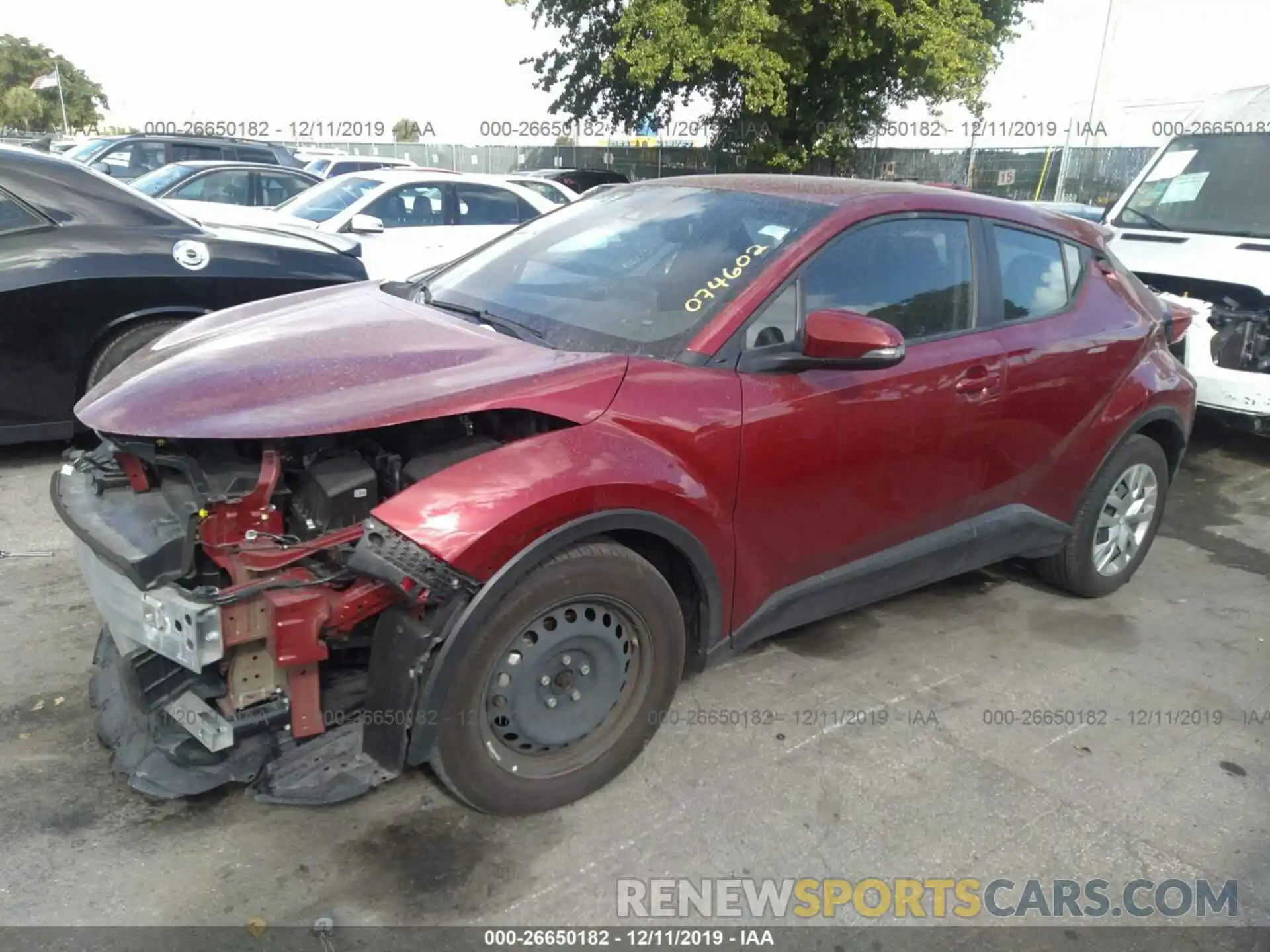 2 Фотография поврежденного автомобиля NMTKHMBX9KR074602 TOYOTA C-HR 2019