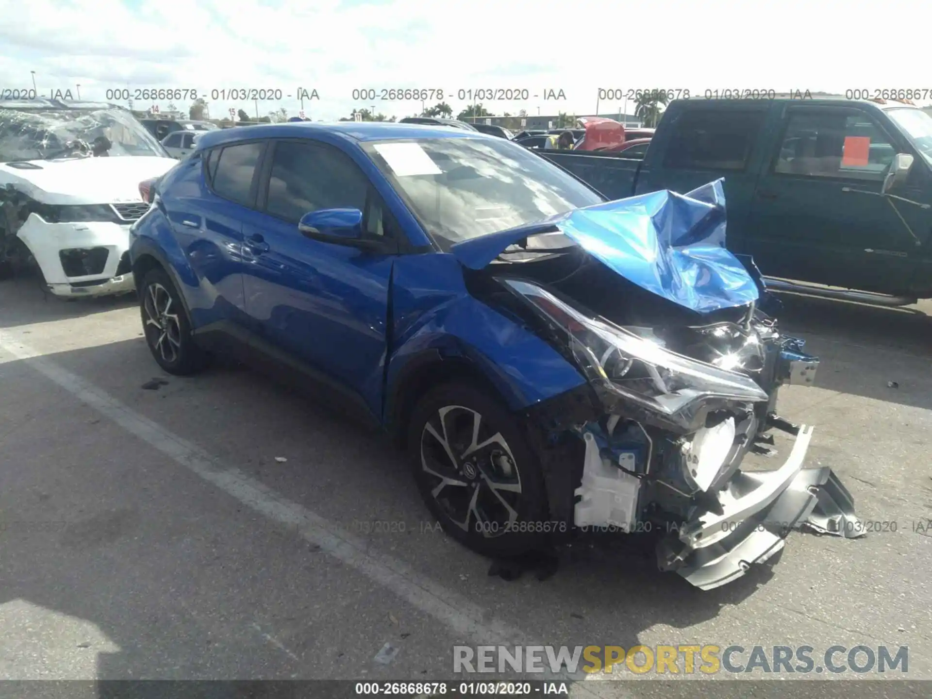 1 Фотография поврежденного автомобиля NMTKHMBX9KR075006 TOYOTA C-HR 2019