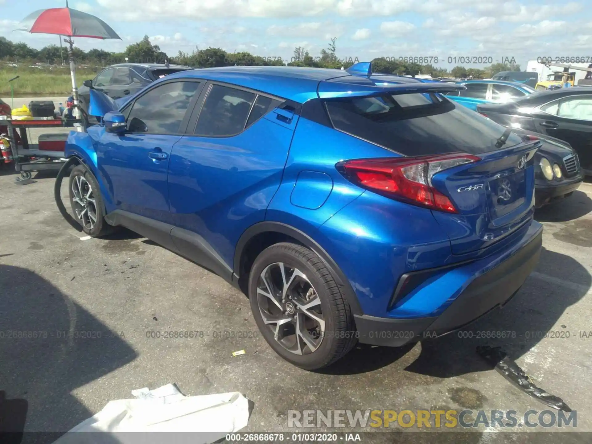 3 Фотография поврежденного автомобиля NMTKHMBX9KR075006 TOYOTA C-HR 2019