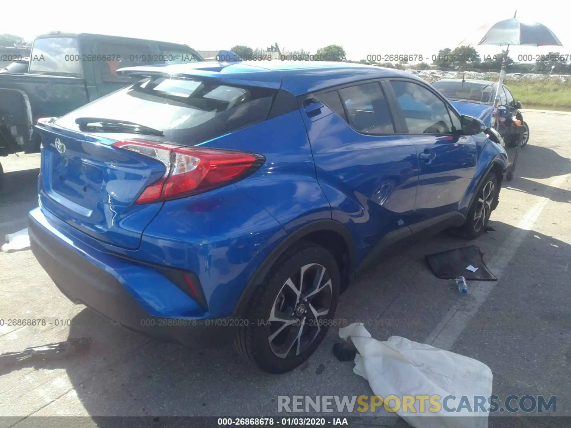 4 Фотография поврежденного автомобиля NMTKHMBX9KR075006 TOYOTA C-HR 2019