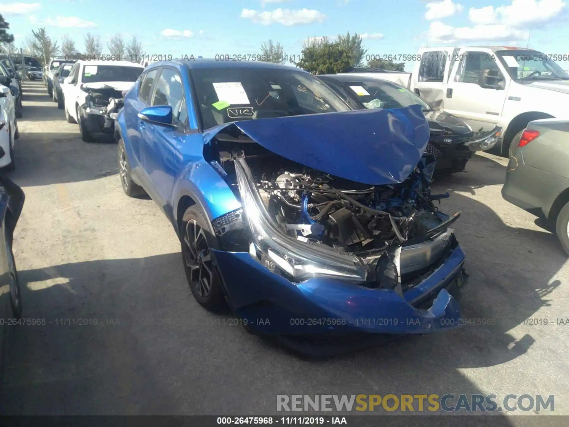 1 Photograph of a damaged car NMTKHMBX9KR075622 TOYOTA C-HR 2019