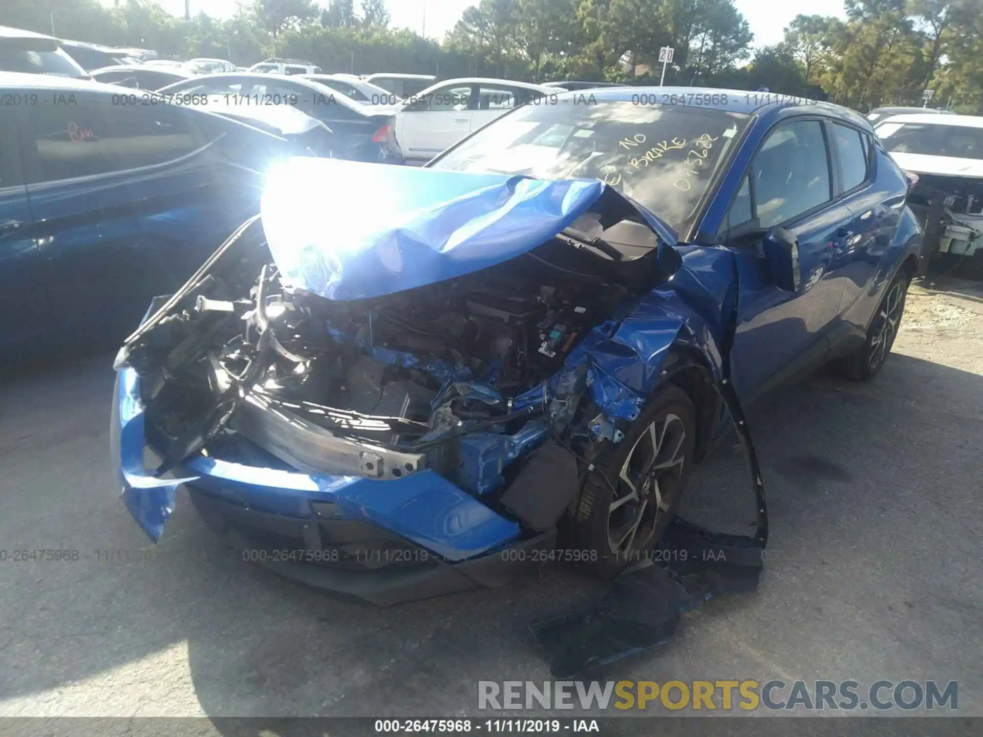 2 Photograph of a damaged car NMTKHMBX9KR075622 TOYOTA C-HR 2019