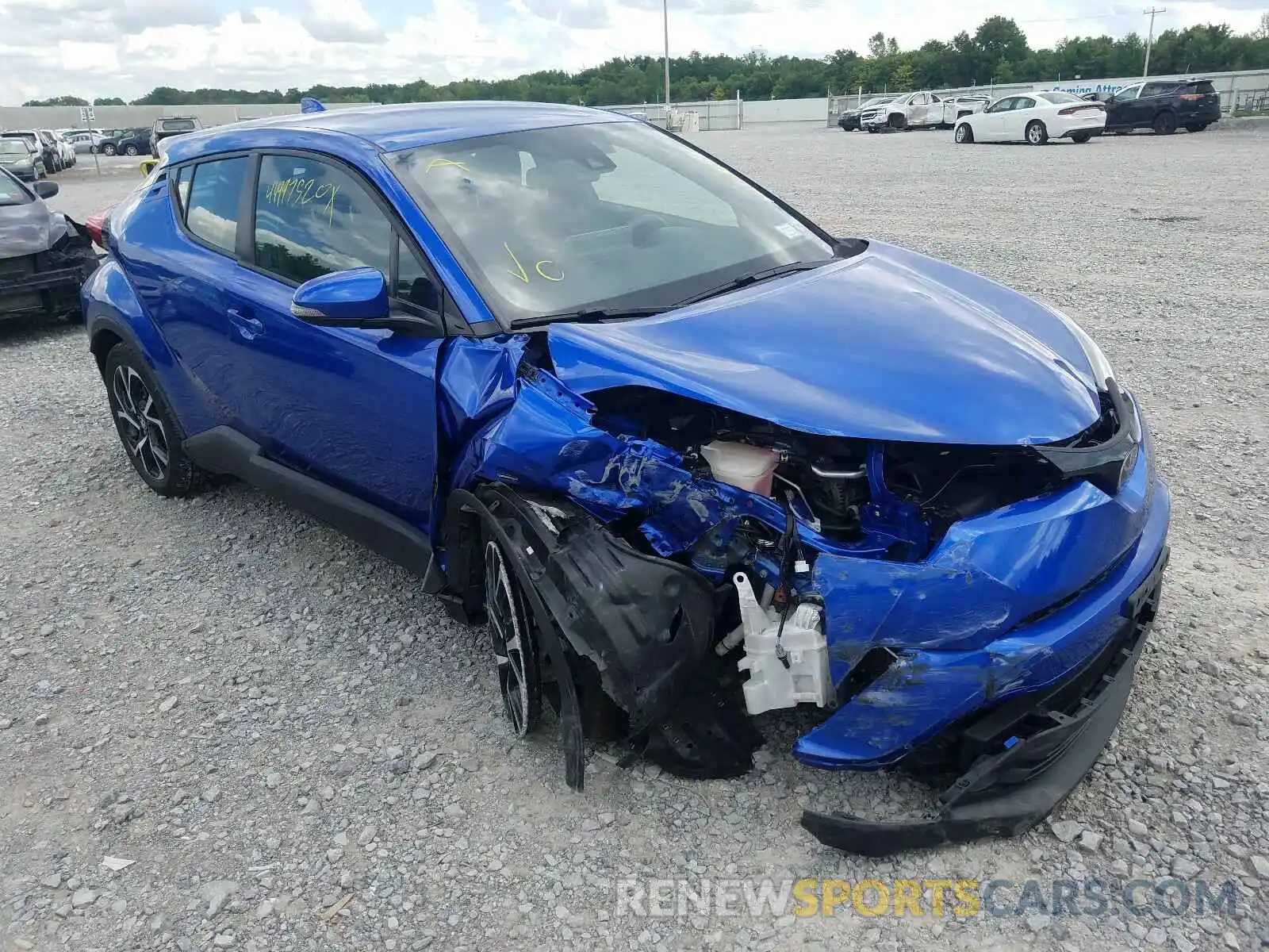 1 Photograph of a damaged car NMTKHMBX9KR076477 TOYOTA C-HR 2019