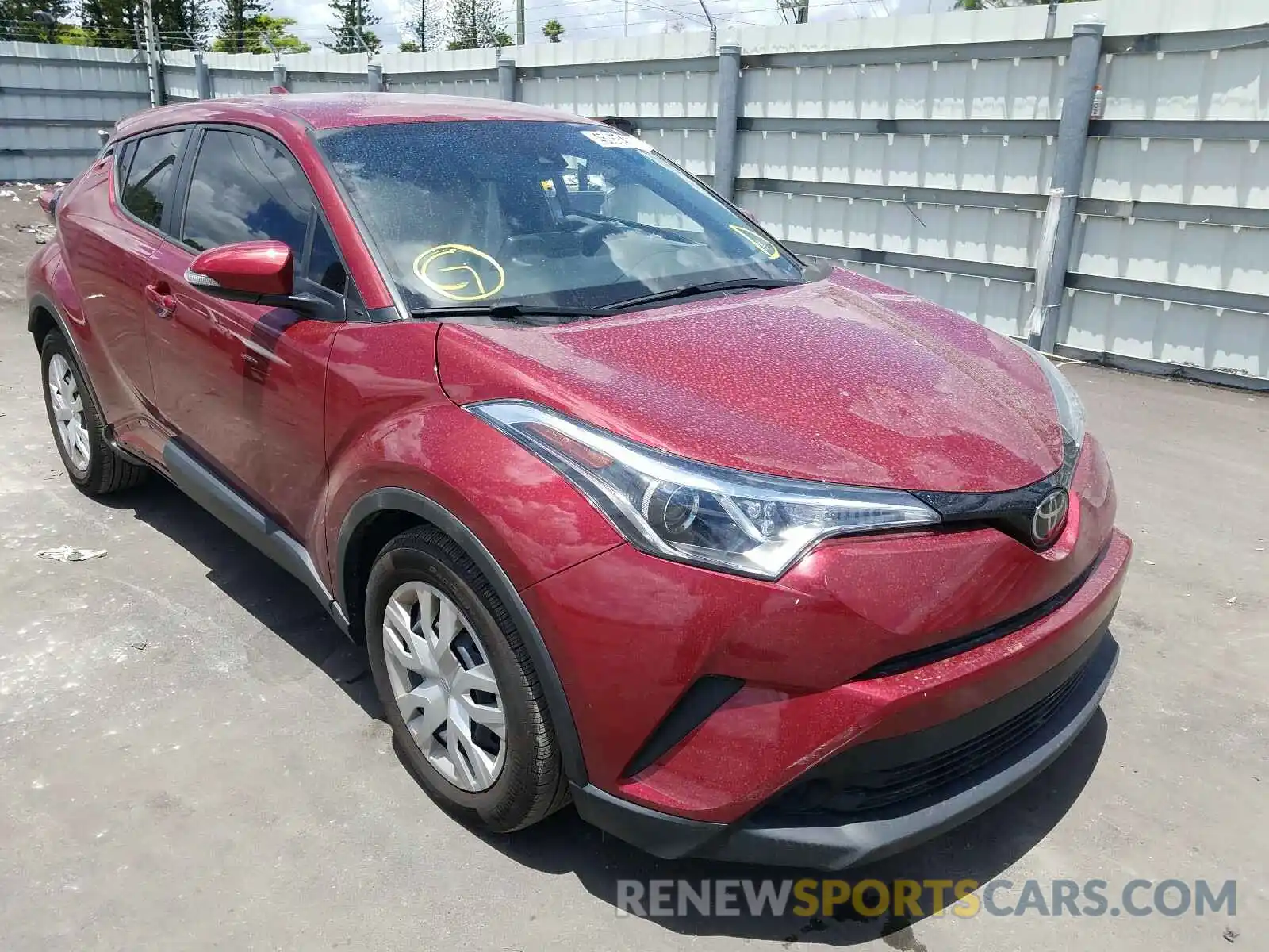 1 Photograph of a damaged car NMTKHMBX9KR076706 TOYOTA C-HR 2019