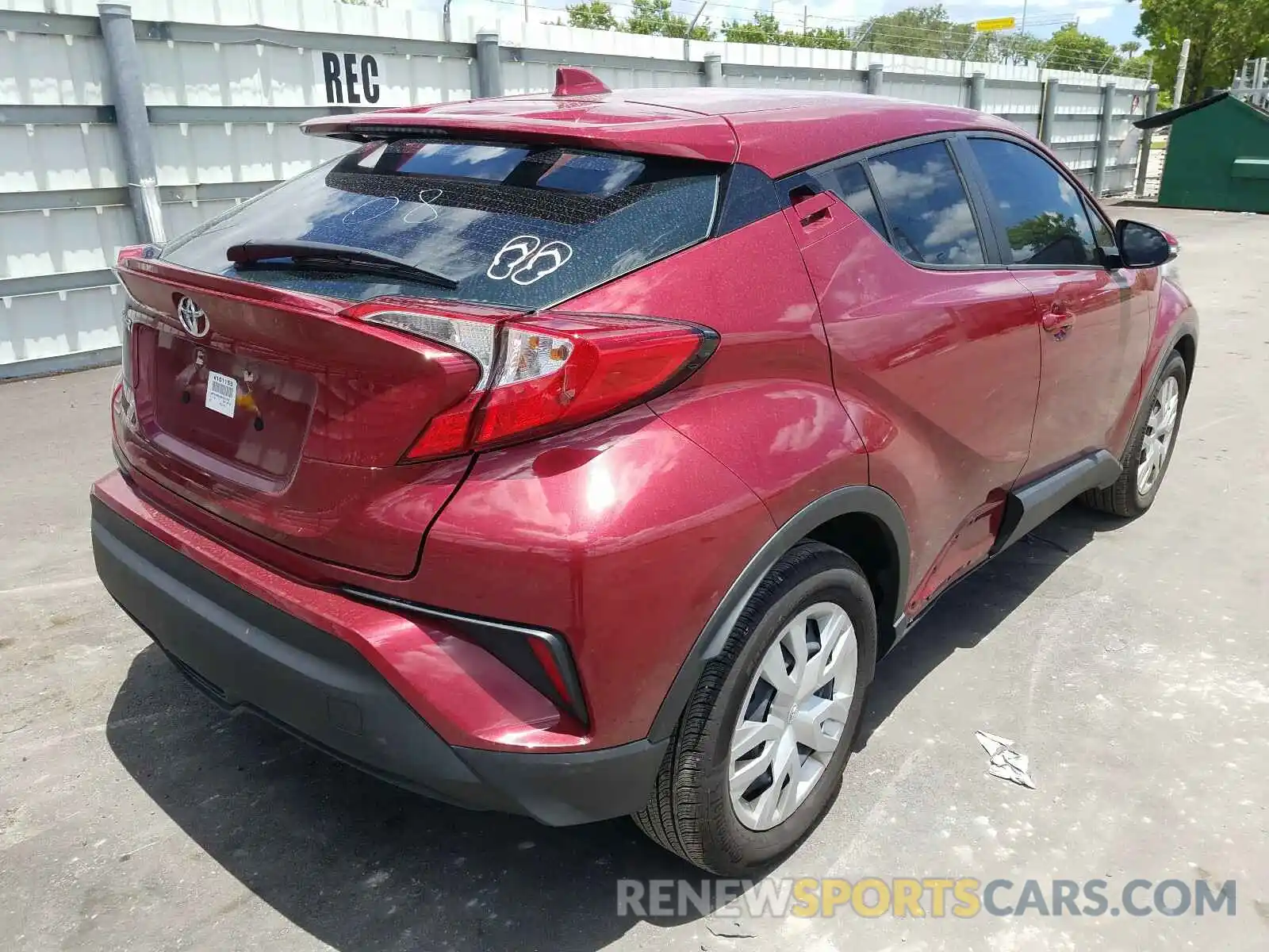 4 Photograph of a damaged car NMTKHMBX9KR076706 TOYOTA C-HR 2019