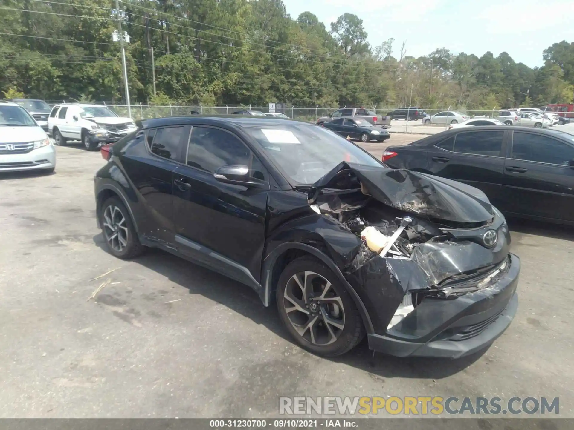 1 Photograph of a damaged car NMTKHMBX9KR078908 TOYOTA C-HR 2019