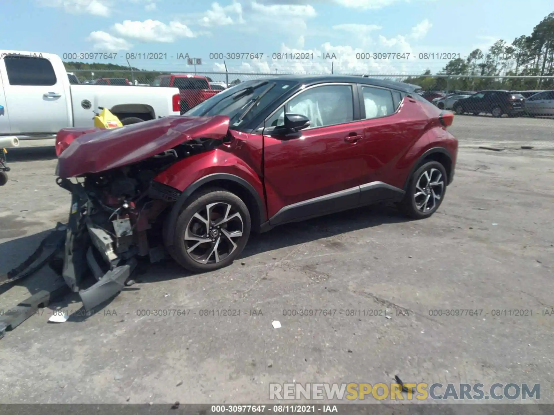 2 Фотография поврежденного автомобиля NMTKHMBX9KR081632 TOYOTA C-HR 2019