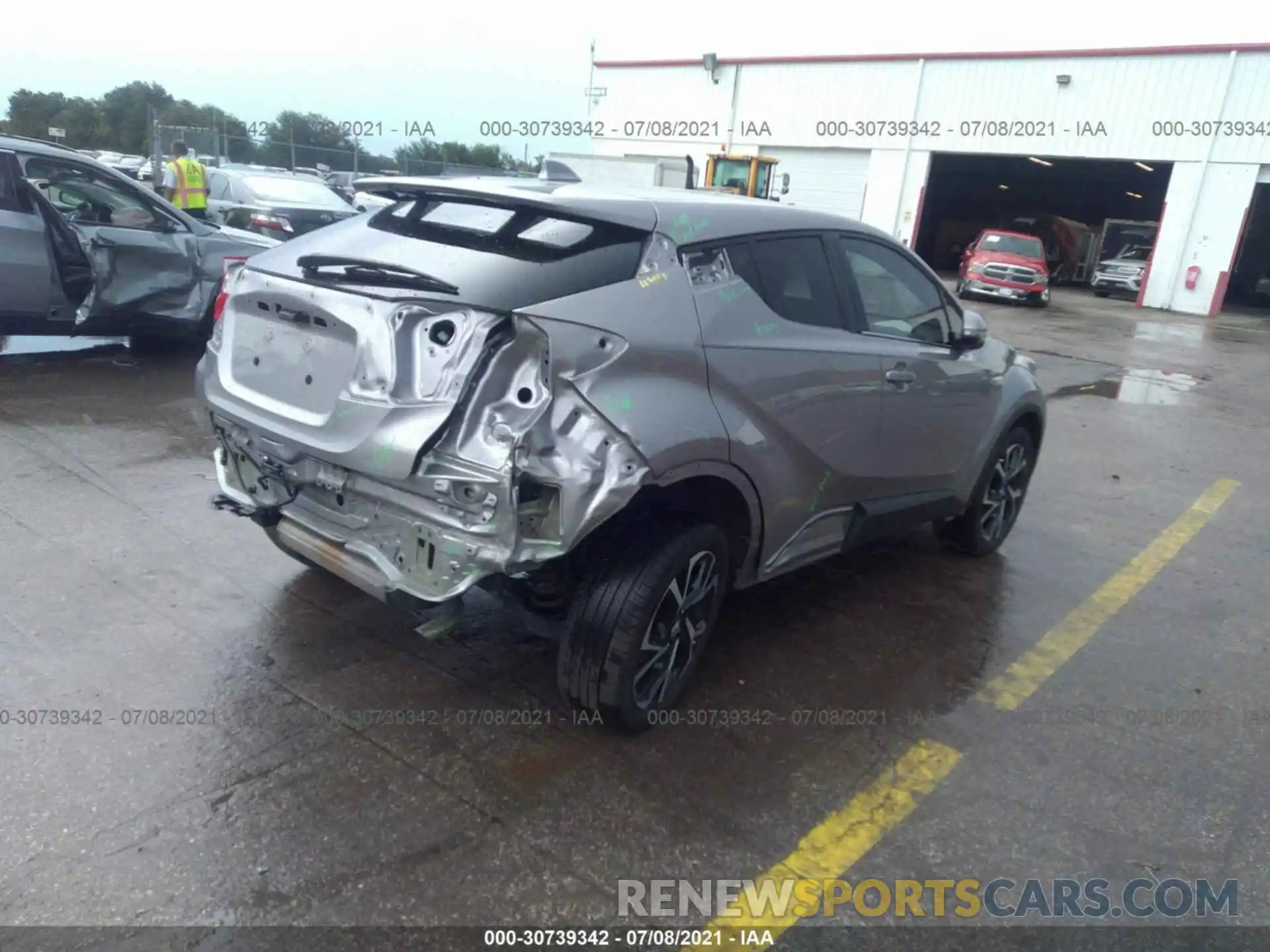 4 Фотография поврежденного автомобиля NMTKHMBX9KR089312 TOYOTA C-HR 2019