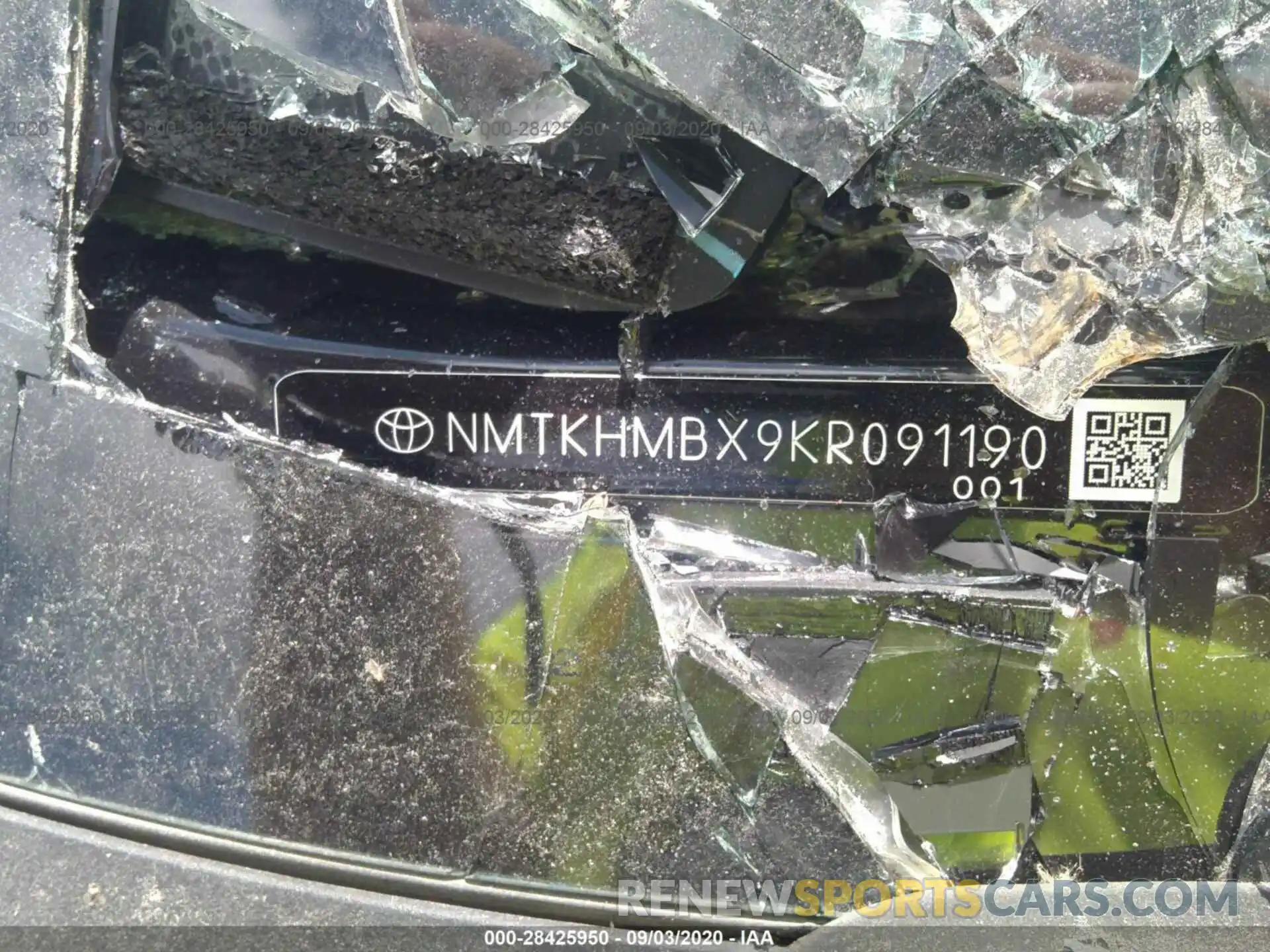 9 Photograph of a damaged car NMTKHMBX9KR091190 TOYOTA C-HR 2019