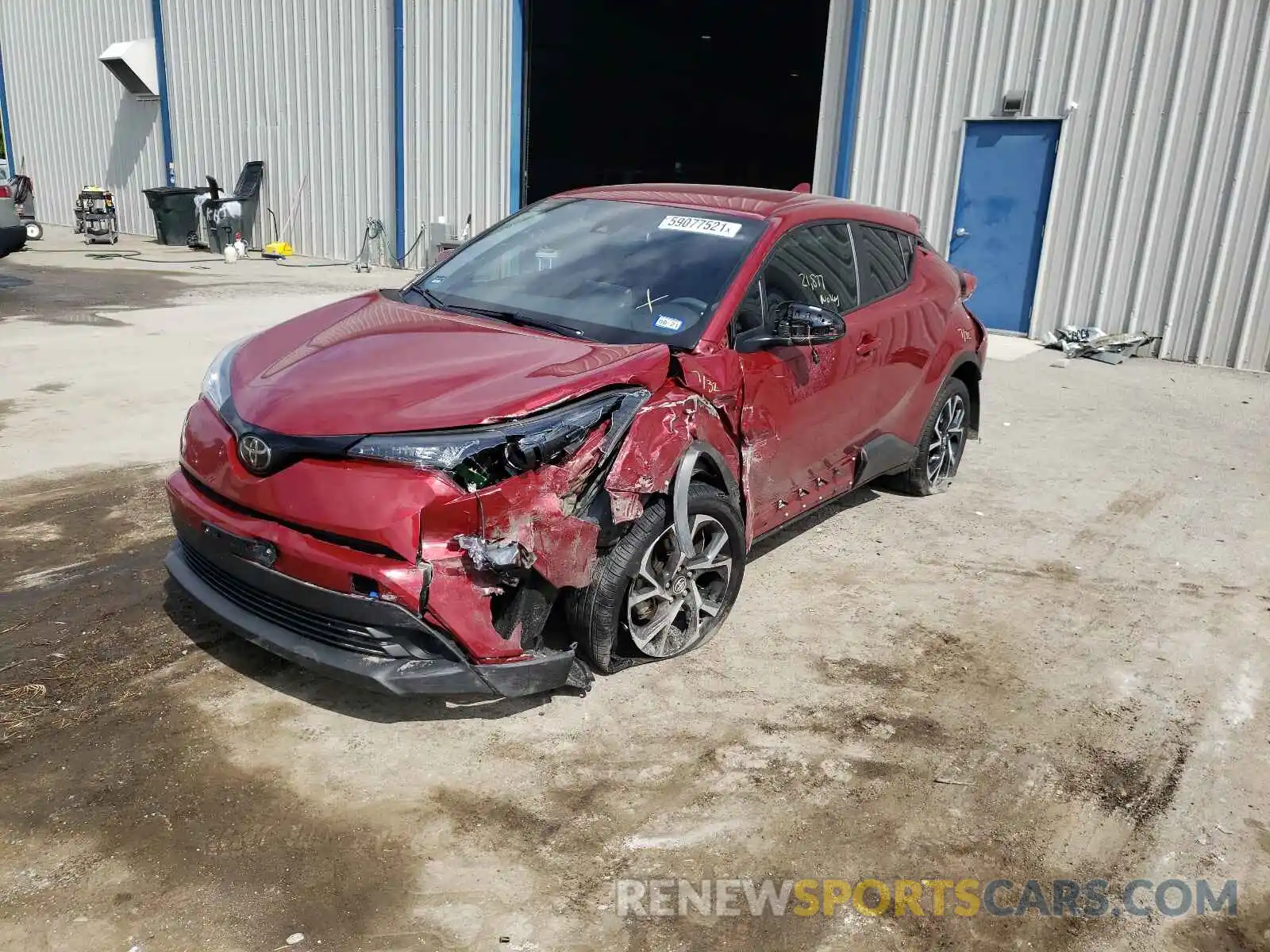 2 Photograph of a damaged car NMTKHMBX9KR092243 TOYOTA C-HR 2019