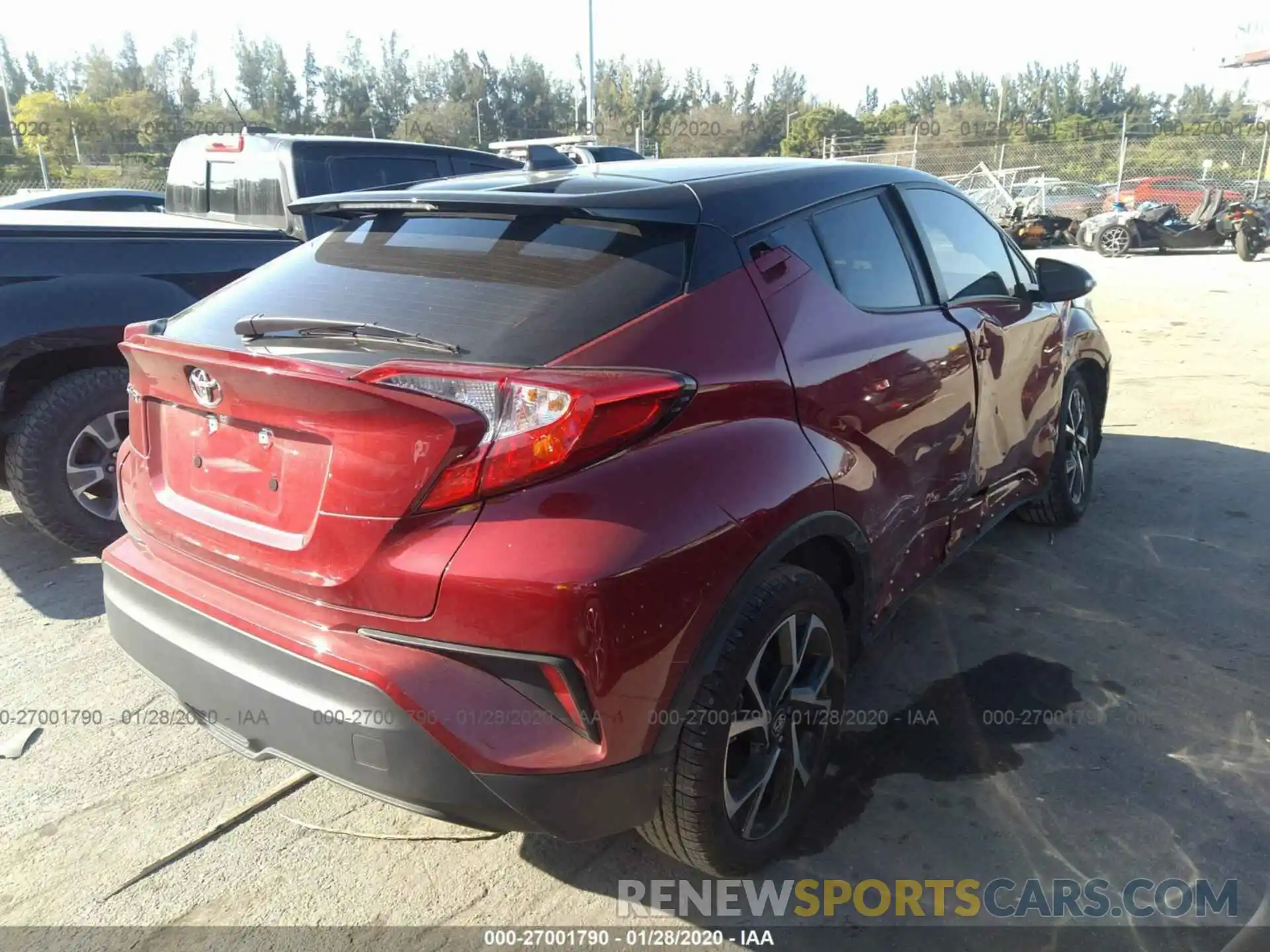 4 Фотография поврежденного автомобиля NMTKHMBX9KR093408 TOYOTA C-HR 2019