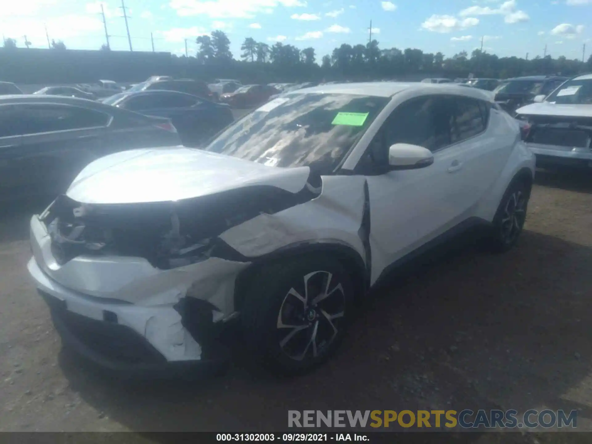 2 Photograph of a damaged car NMTKHMBX9KR095238 TOYOTA C-HR 2019