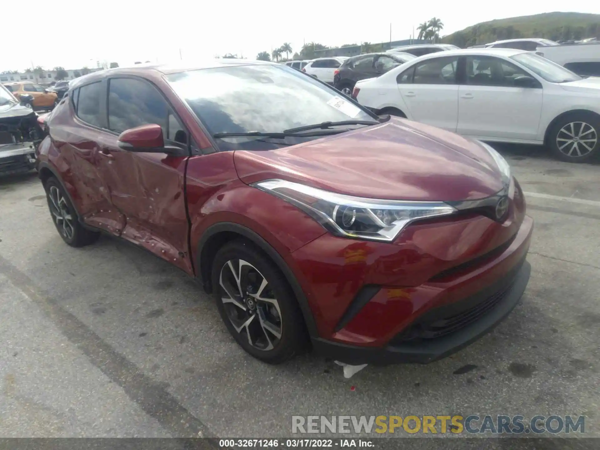 1 Photograph of a damaged car NMTKHMBX9KR098821 TOYOTA C-HR 2019