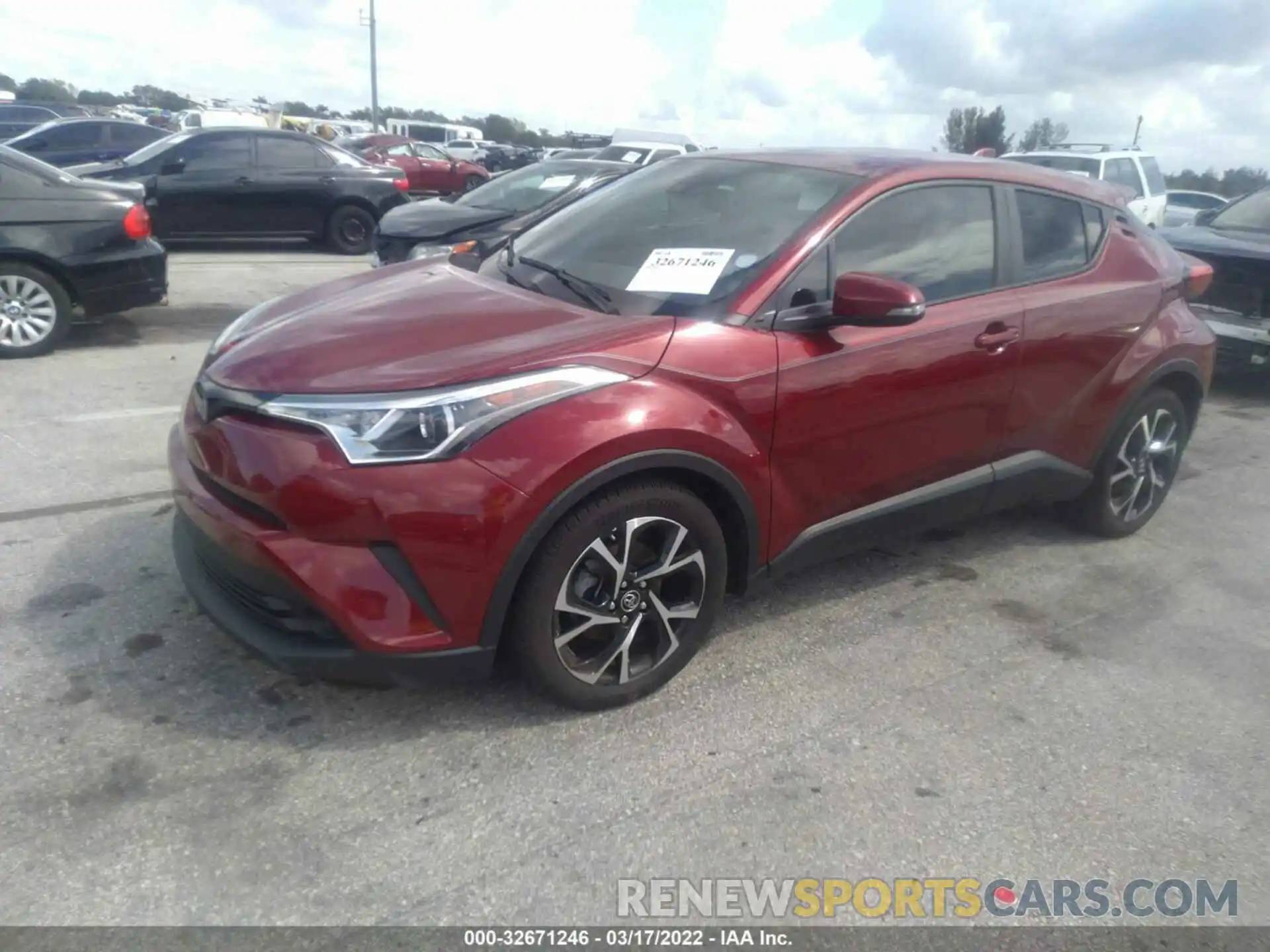 2 Photograph of a damaged car NMTKHMBX9KR098821 TOYOTA C-HR 2019