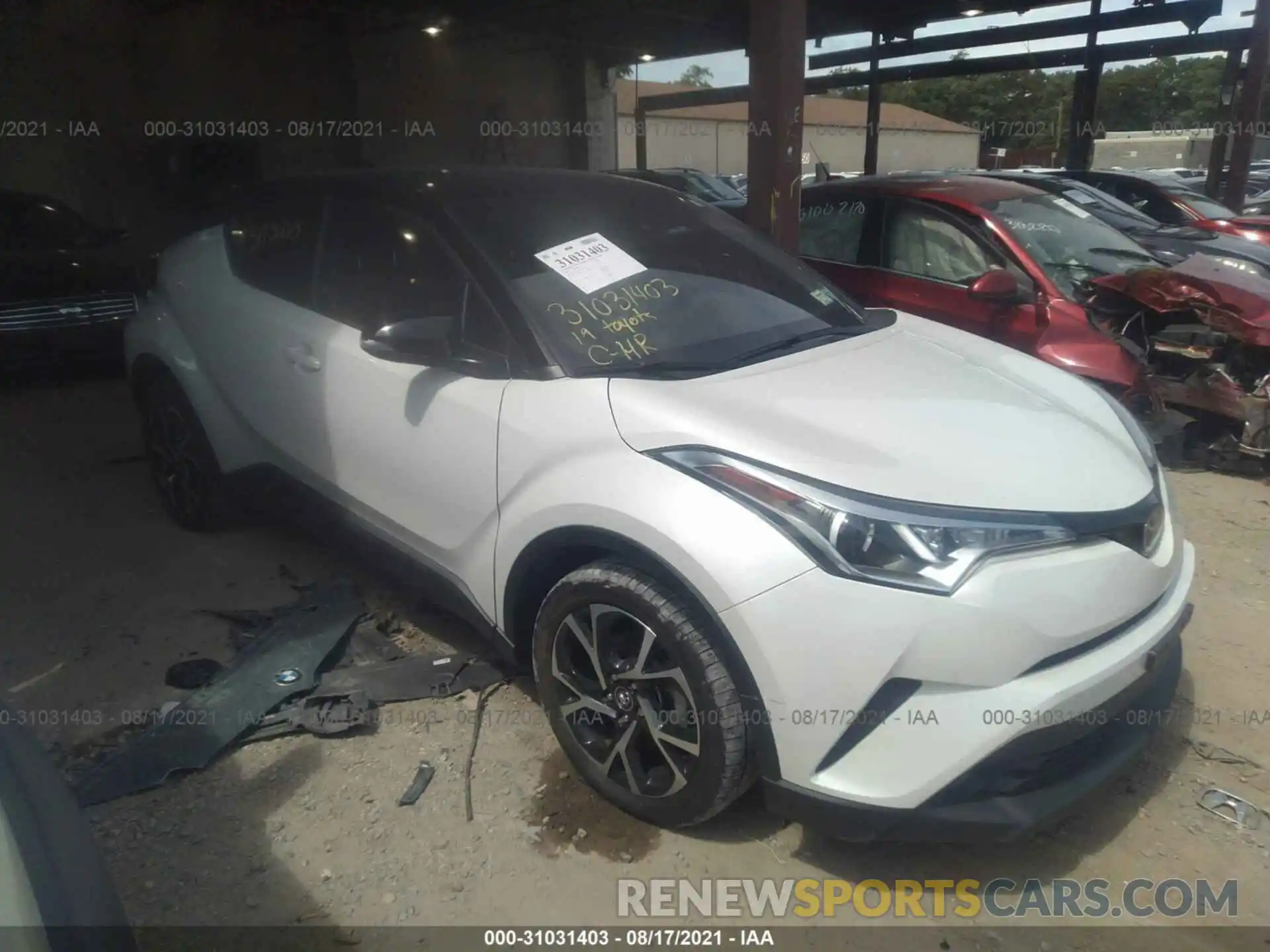 1 Photograph of a damaged car NMTKHMBXXKR072423 TOYOTA C-HR 2019